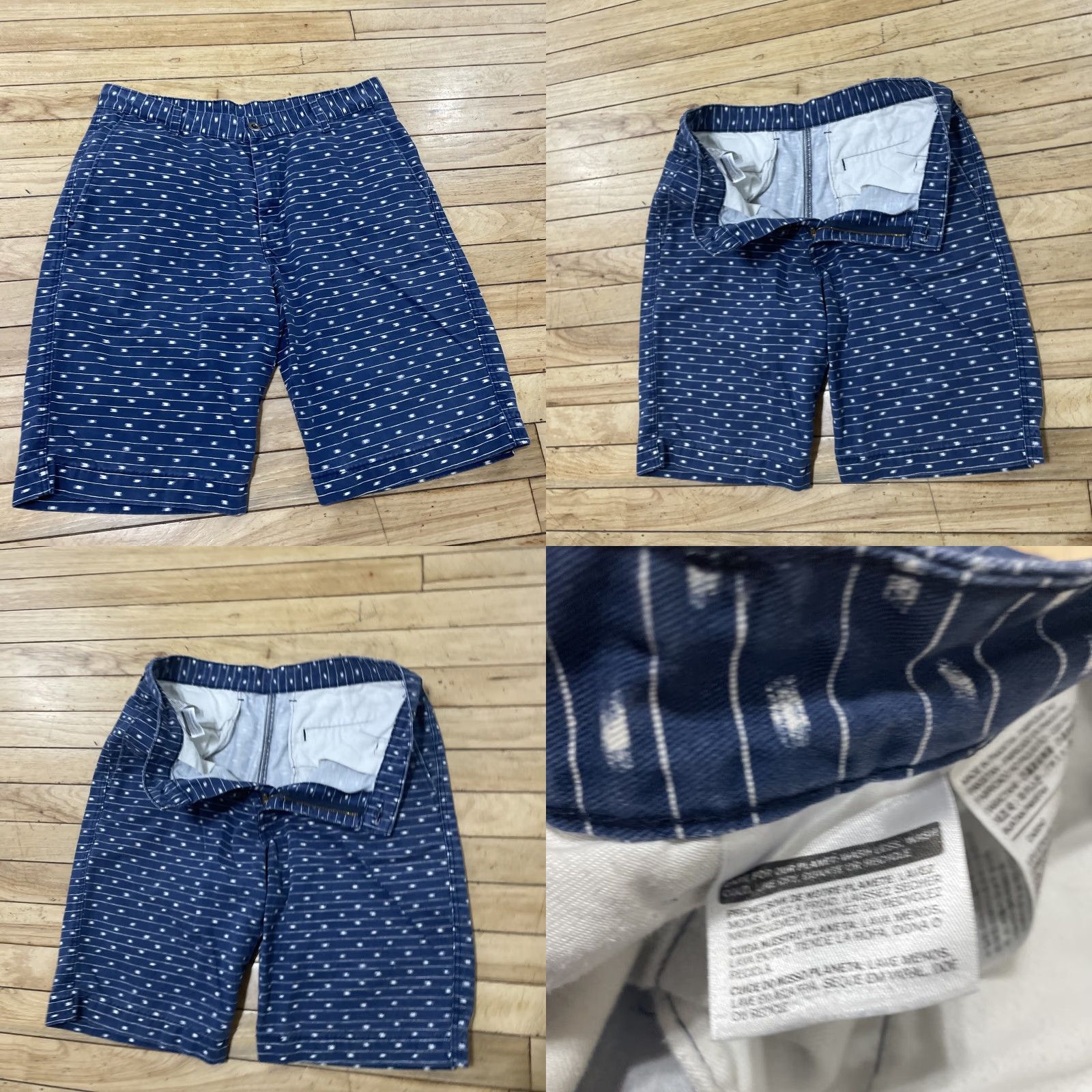Levi's Levi's Geometric Print Shorts Mens 31 Blue Chino Beach Casual Size US 31 - 9 Thumbnail