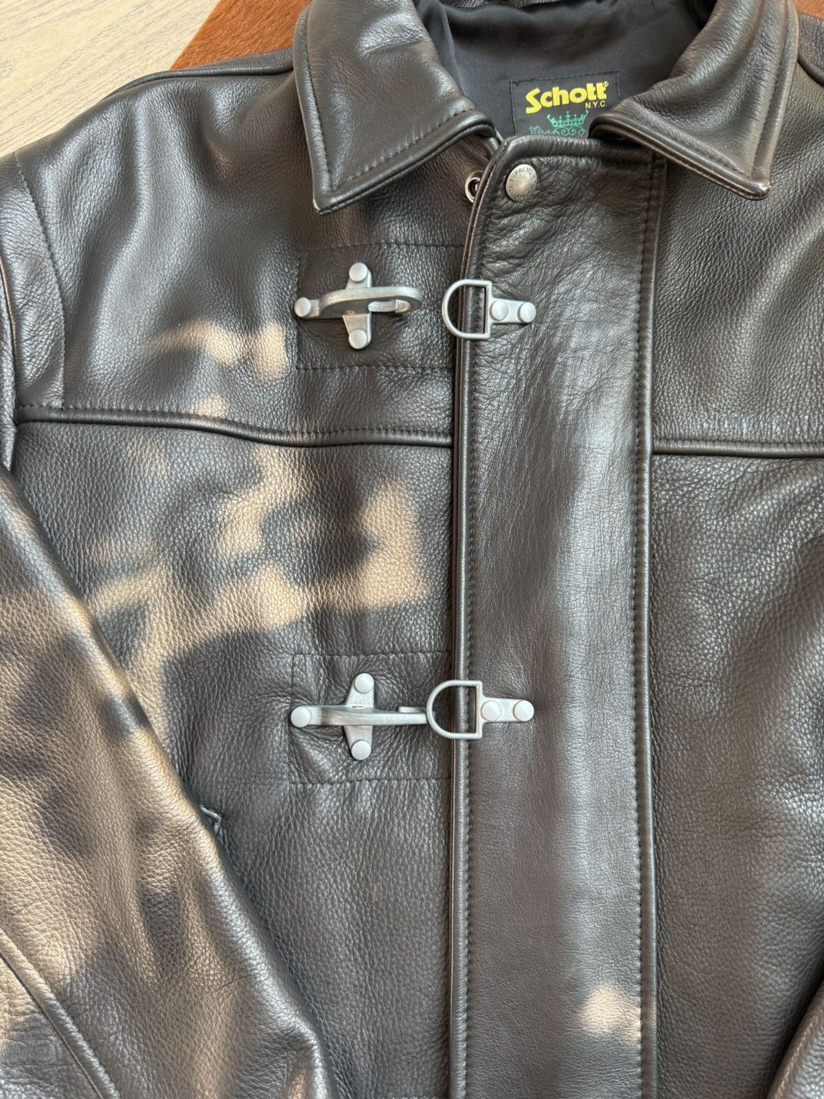 Schott × Supreme Supreme Schott Leather Clip Jacket Size US M / EU 48-50 / 2 - 3 Thumbnail