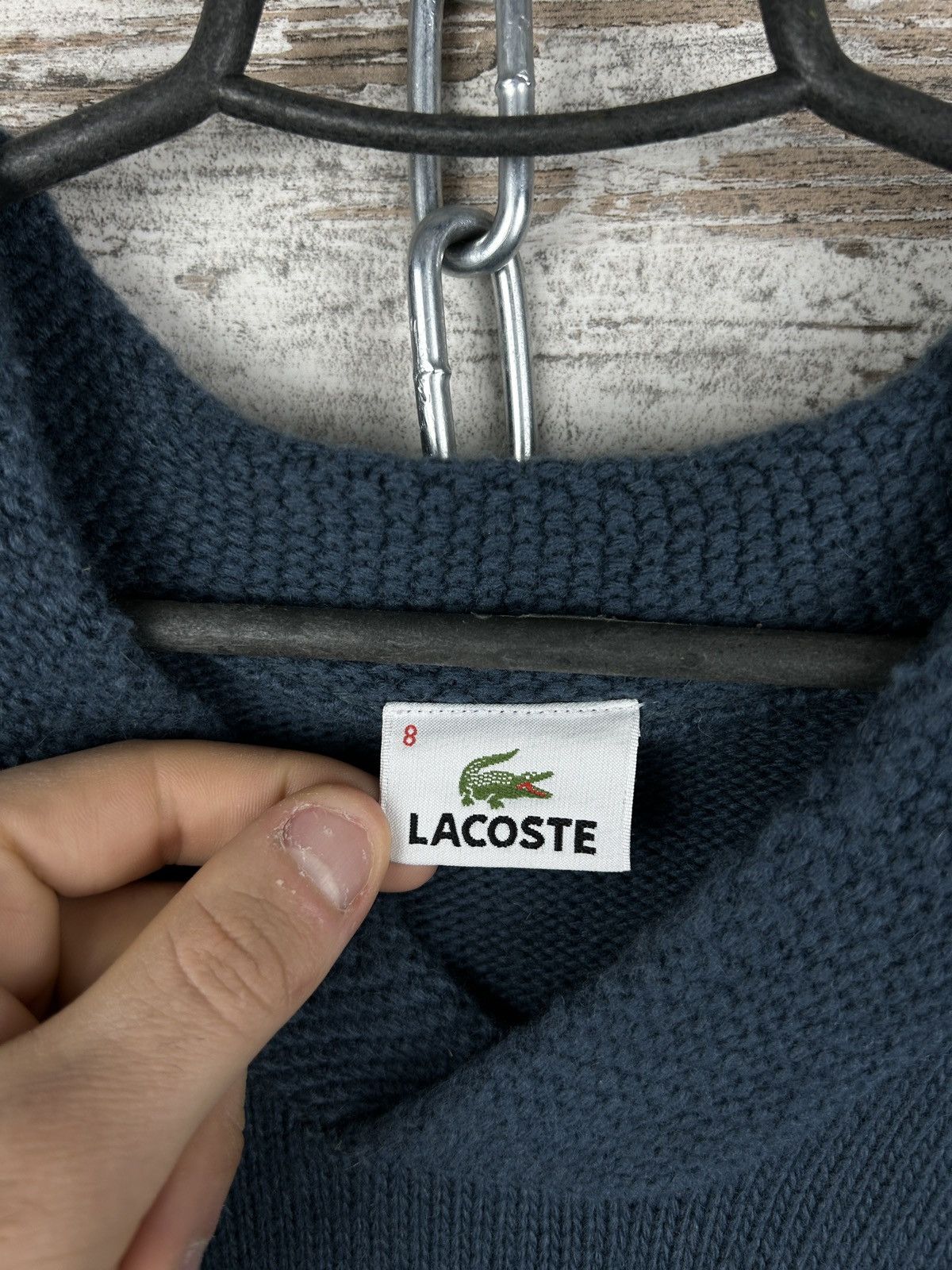 Lacoste Mens Vintage Lacoste sweater size XL Knitwear y2k rare 90s Size US XL / EU 56 / 4 - 4 Thumbnail