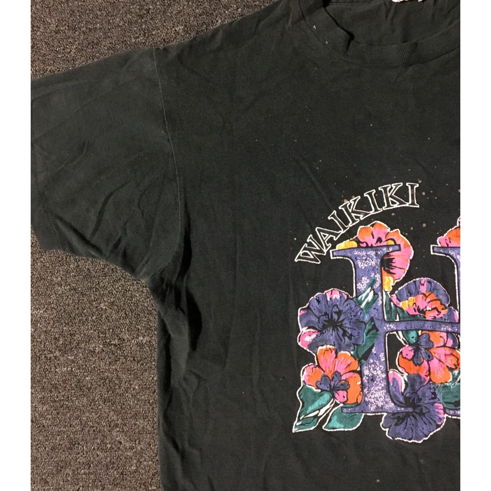 Vintage VINTAGE Maui Waikiki Hawaii Faded Distressed Shirt L Black 80s 90s Grunge Surf USA Mens Shirt Size US L / EU 52-54 / 3 - 5 Thumbnail