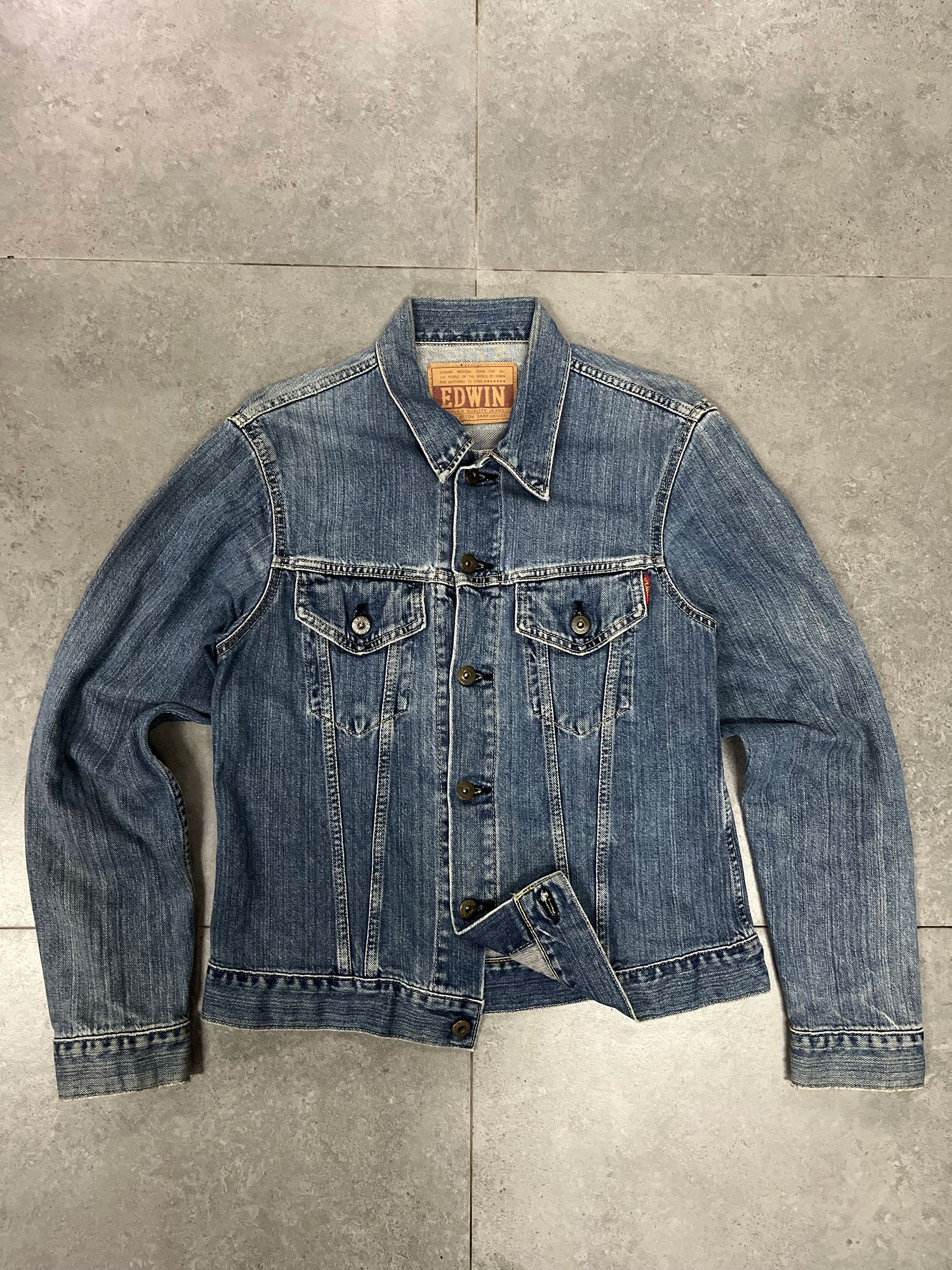 Edwin × Japanese Brand Vintage Edwin Japan Trucker Jacket Size US M / EU 48-50 / 2 - 1 Thumbnail