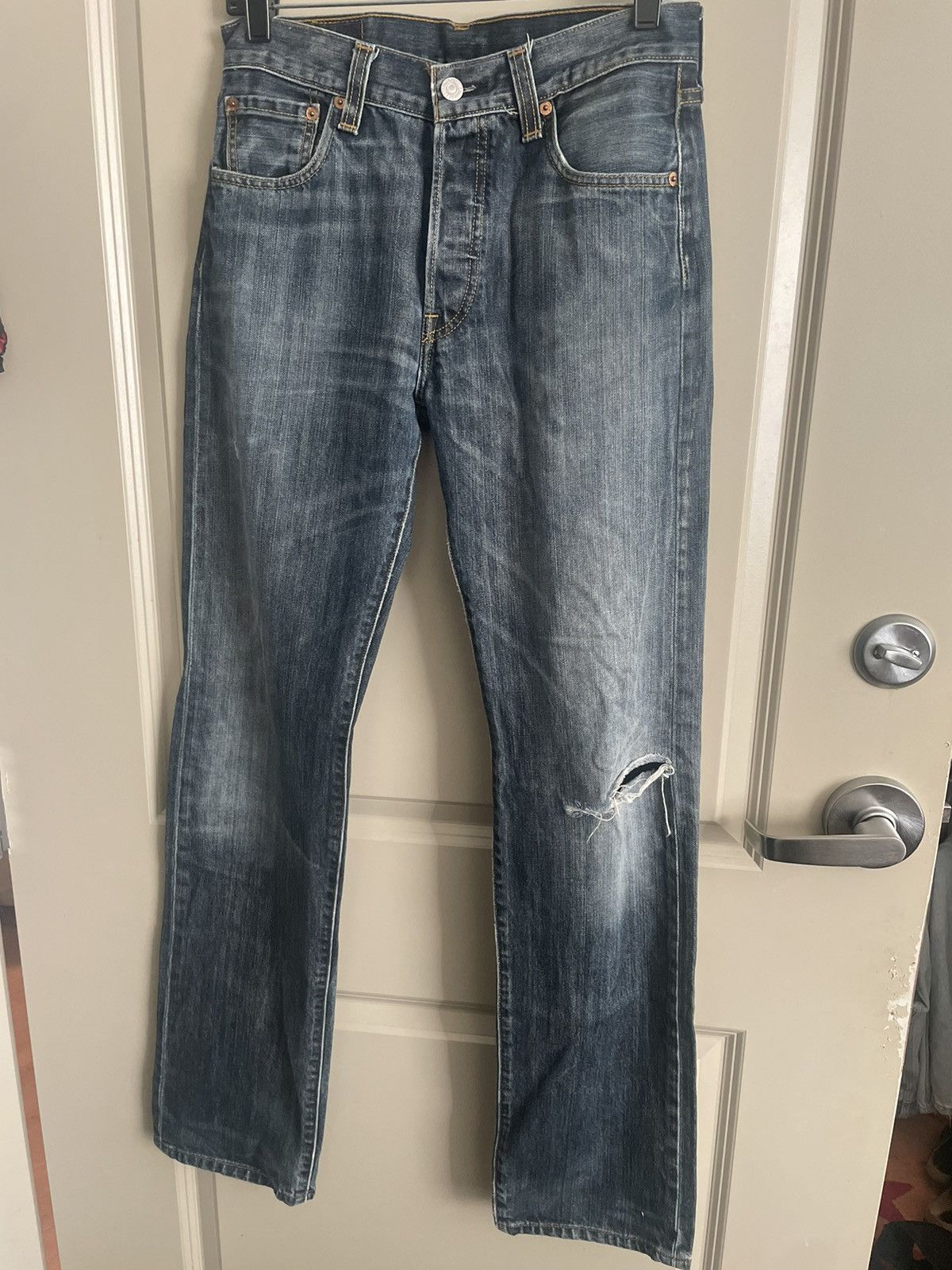 image of Levis Vintage Clothing Vintage 90’S Levi’S 501 Indigo Wash Denim Jeans (30), Men's