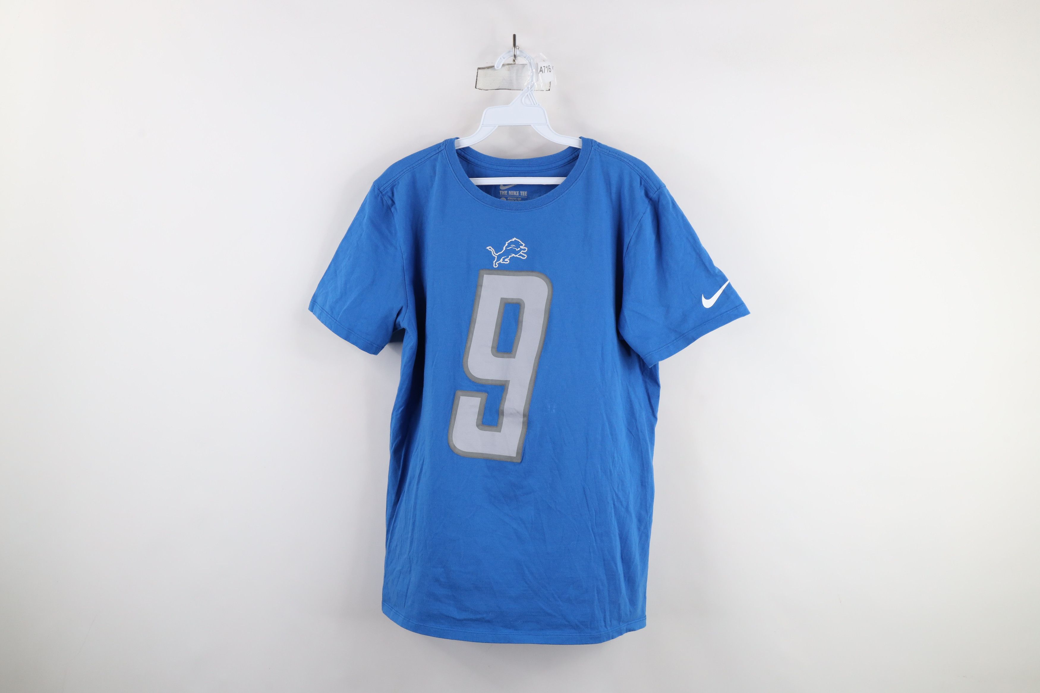 Nike × Vintage Nike Matt Stafford Detroit Lions Football Jersey T-Shirt #9 Size US M / EU 48-50 / 2 - 1 Thumbnail