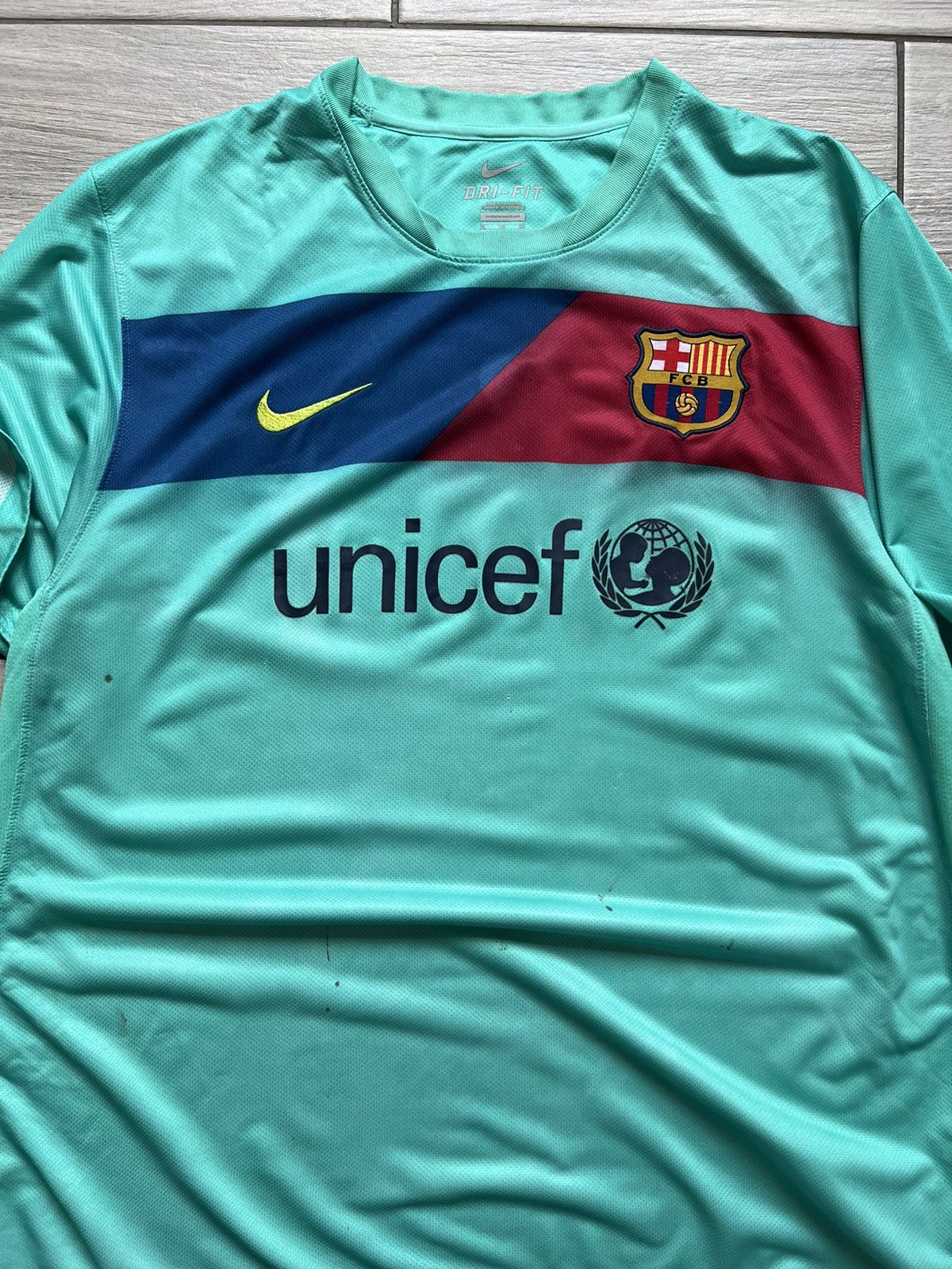 Other Vintage Nike Barcelona Soccer Jersey Away Mint Rare Size US XL / EU 56 / 4 - 8 Thumbnail