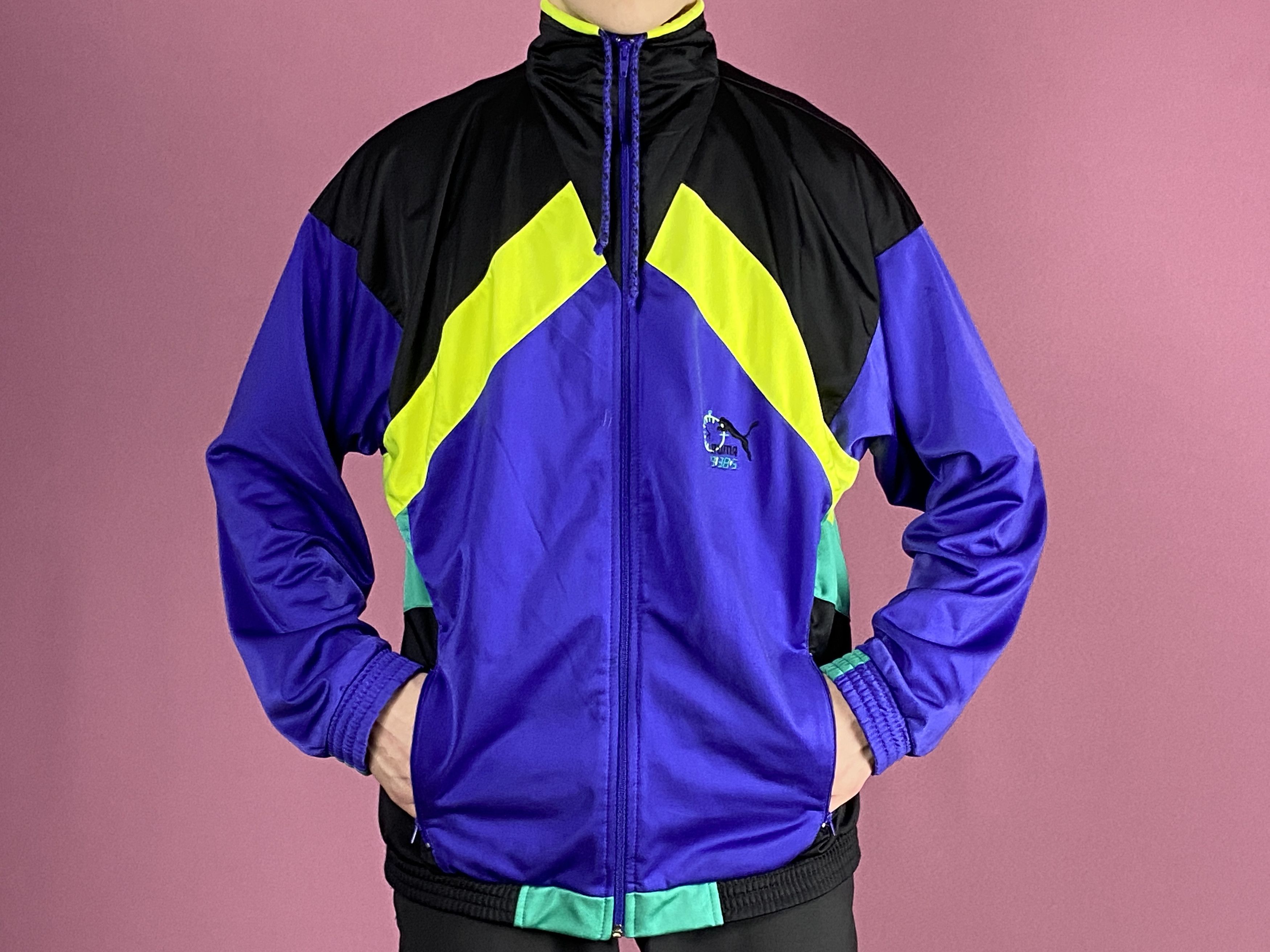 Puma × Vintage 90s Puma Vintage Men's Track Jacket - M Size US M / EU 48-50 / 2 - 4 Thumbnail