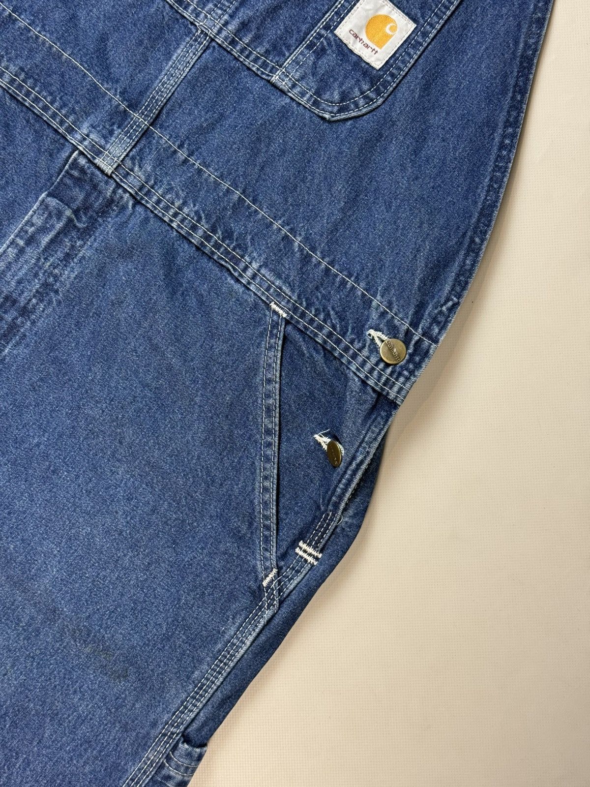 Carhartt Carhartt Men’s Workwear Denim Carpenter Overall Pants Size US 38 / EU 54 - 8 Thumbnail