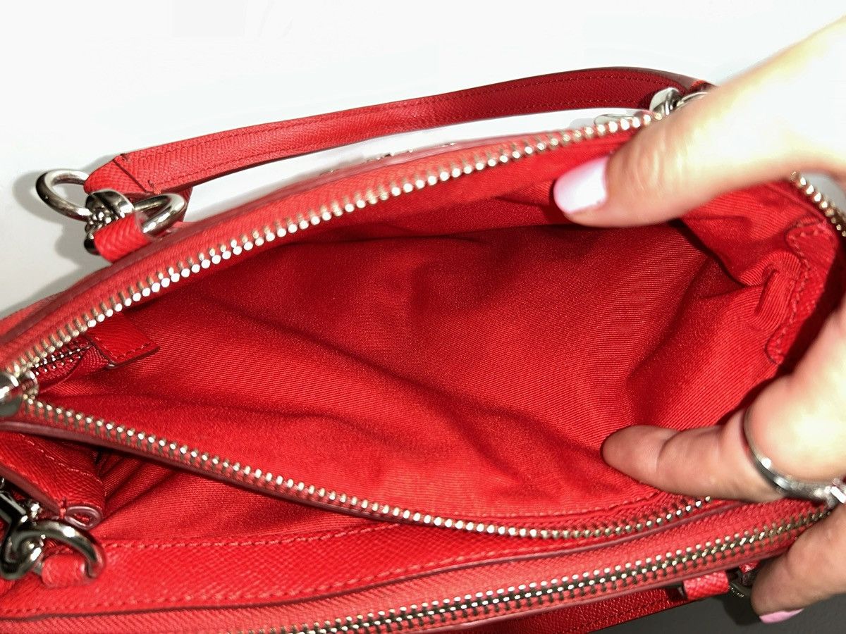 Coach Coach Bright Red Mini Christie Carryall Satchel Crossbody Size ONE SIZE - 6 Thumbnail
