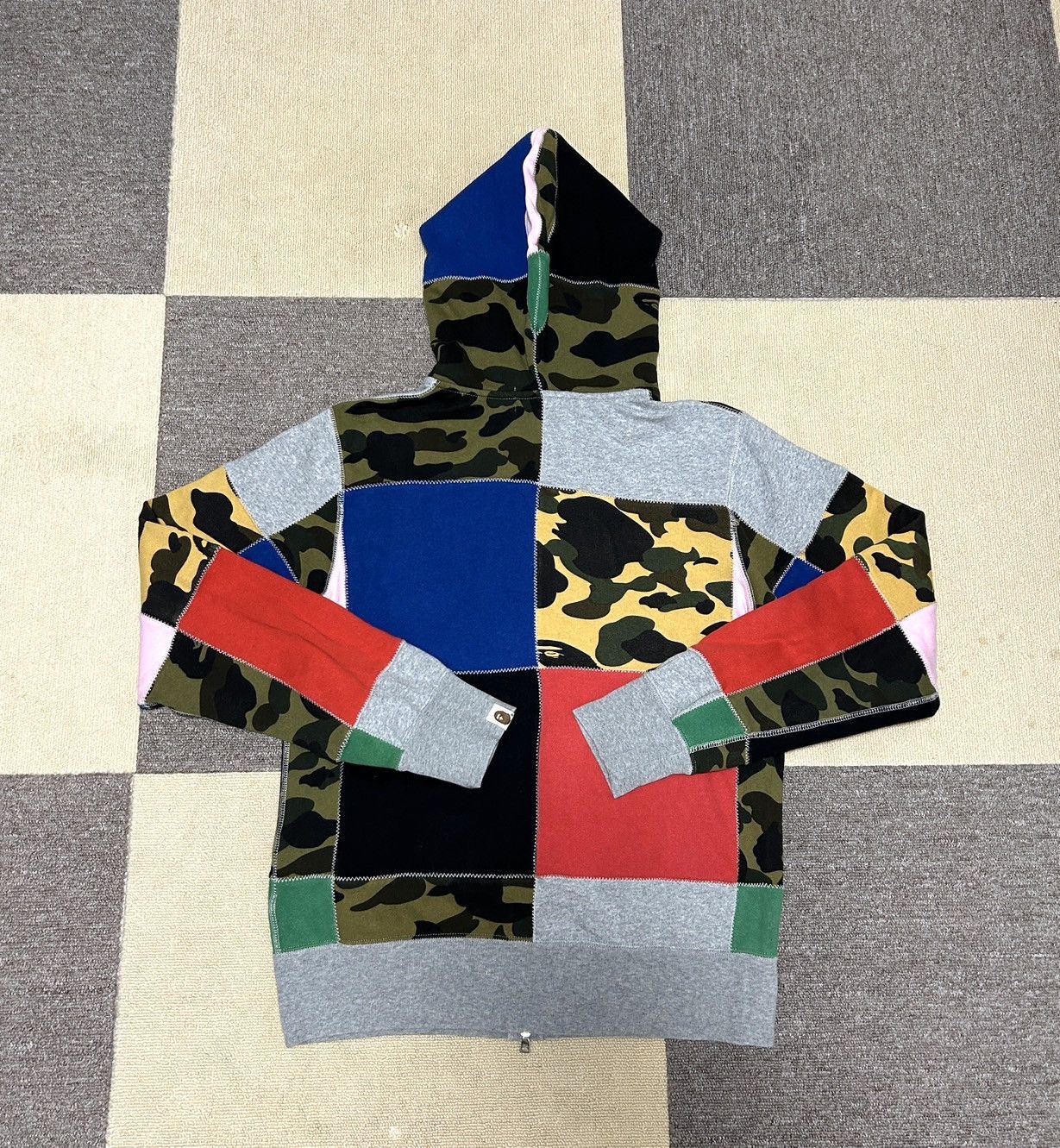 Bape Bape Crazy Patch Camo Multi Full Zip Hoodie Size US M / EU 48-50 / 2 - 2 Thumbnail