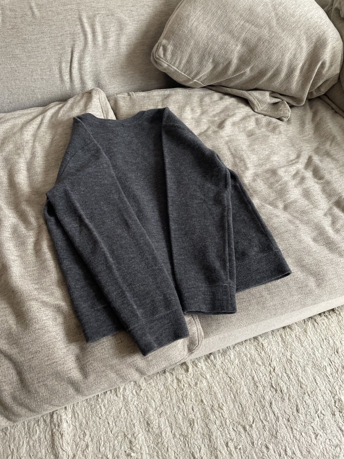 A.P.C. APC Sweatshirt - Dark Gray, 70% Wool/30% Polyamide Size US M / EU 48-50 / 2 - 2 Thumbnail