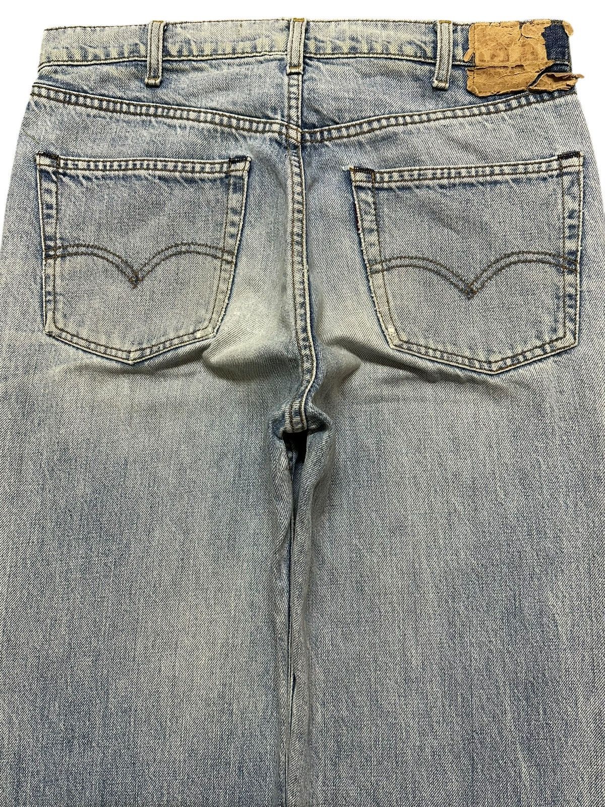 Levi's Vintage 90s Levis 503 Light Blue Faded Wash Distress Jeans Size US 31 - 5 Thumbnail