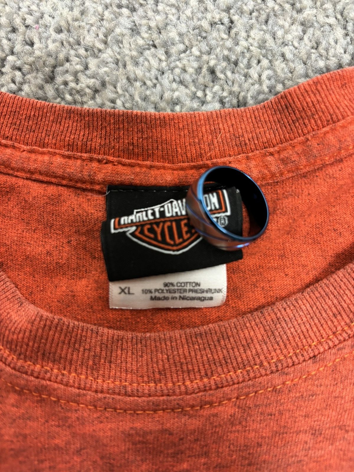 Harley Davidson × Vintage Orange harley davidson grand cayman islands tshirt Size US XL / EU 56 / 4 - 4 Thumbnail