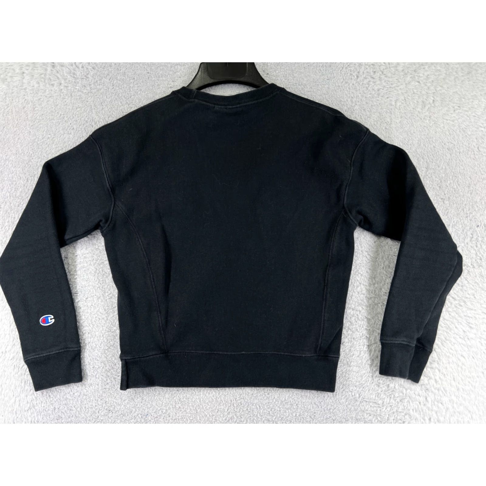 Champion Champion Sweatshirt Adult XS Black Crew Neck Cotton Jersey Logo Pullover All Seasons Winter Fall Spring Regular Men’s Size US XS / EU 42 / 0 - 2 Thumbnail