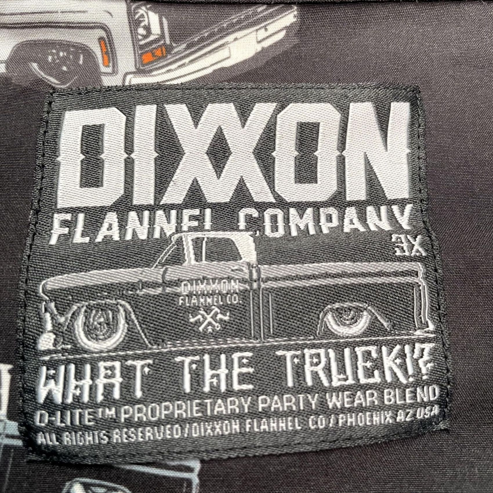 Vintage VINTAGE Dixxon Shirt Mens 3XL Black Car Truck Graphic Short Sleeve Button Up Stretch Size US XXL / EU 58 / 5 - 2 Thumbnail