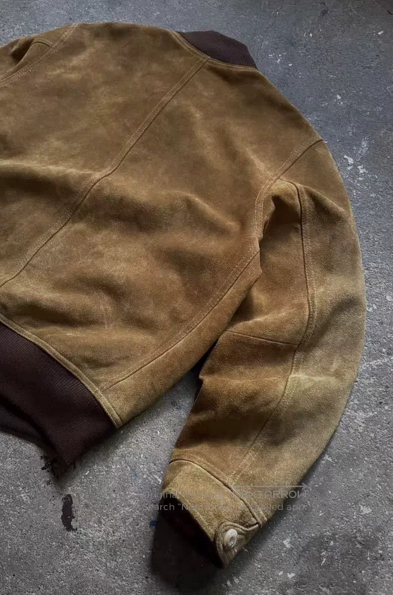 Schott Schott Vintage fleece leather jacket Size US XXL / EU 58 / 5 - 7 Thumbnail