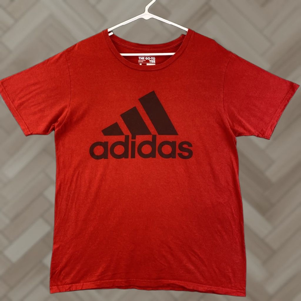 Adidas Adidas Go-To Tee T-Shirt Red L Mens Logo Graphic Athletic Shirt Large Size US L / EU 52-54 / 3 - 1 Thumbnail