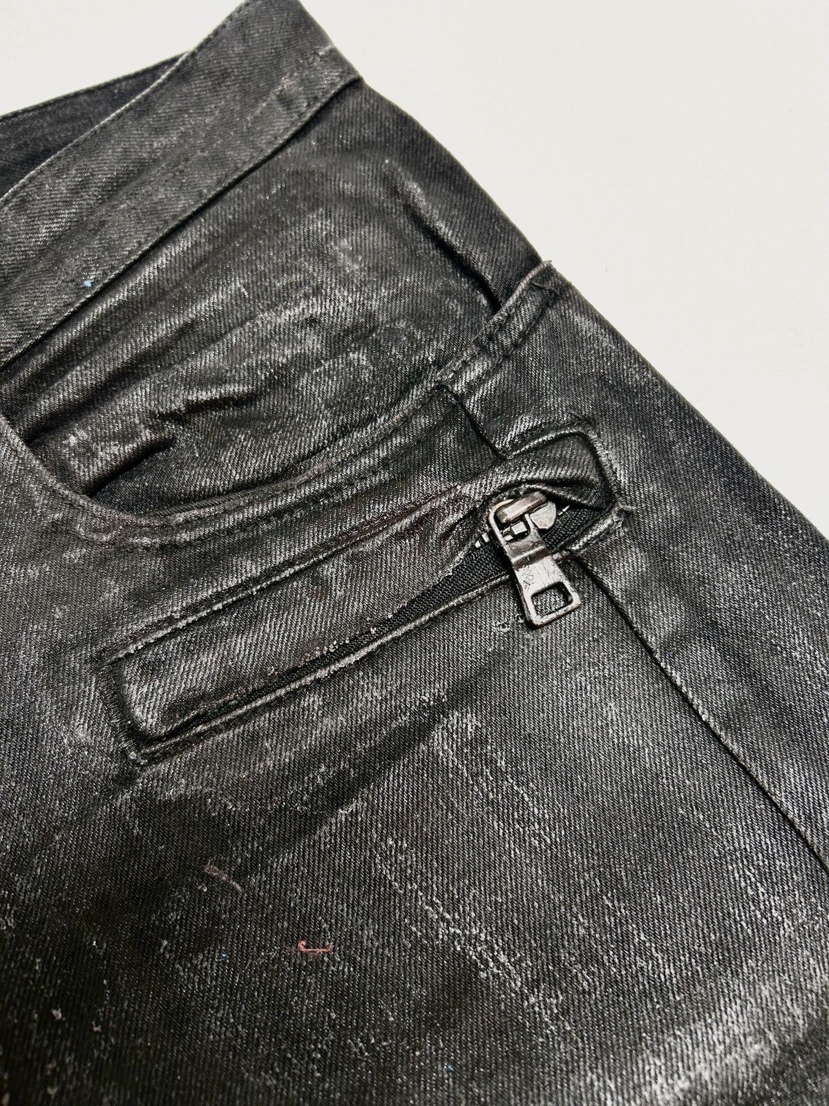 Balmain SS2014 Banana Cut Waxed Denim Size US 32 / EU 48 - 7 Thumbnail