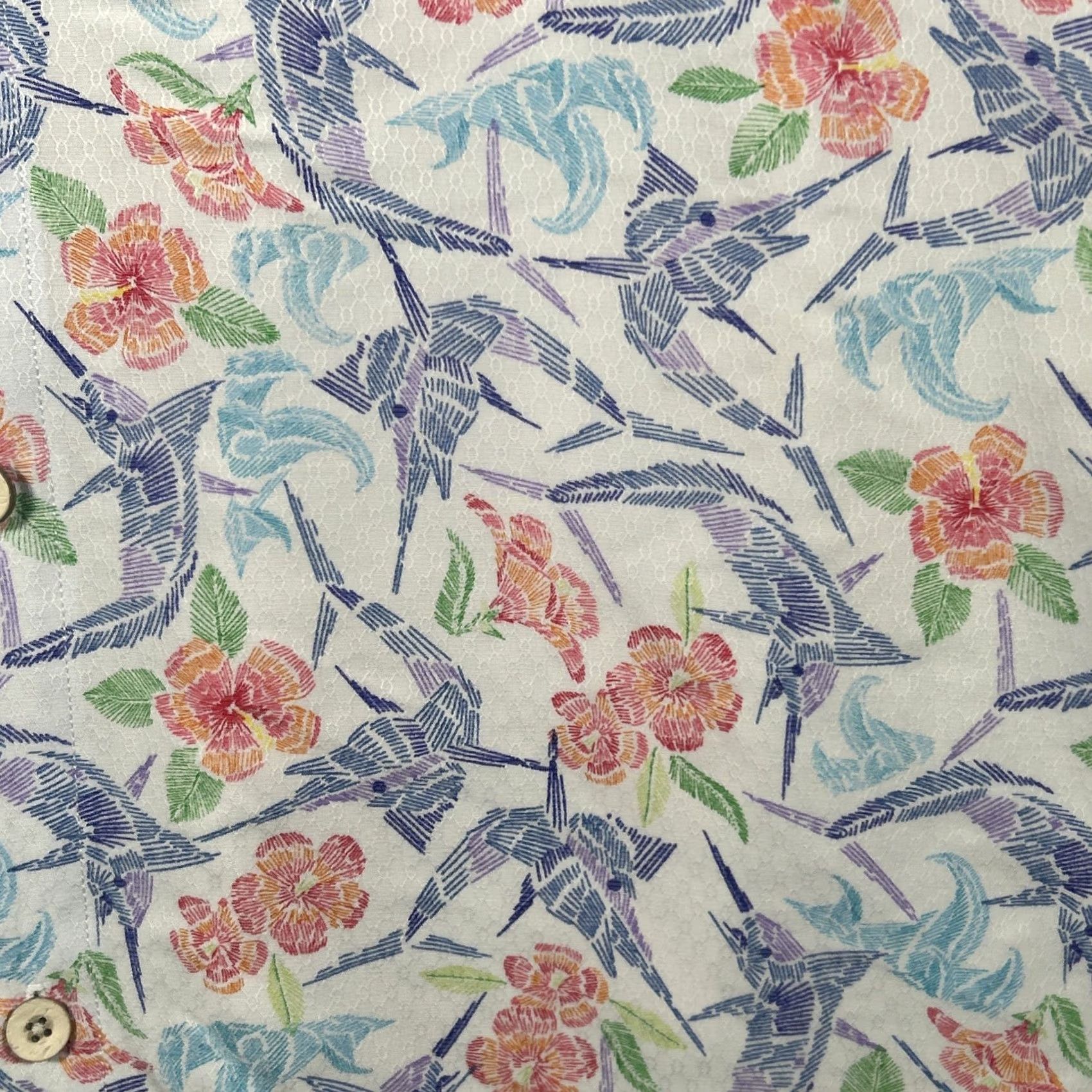 Tommy Bahama Tommy Bahama IslandZone The Coconut Point Tropical Floral Print Shirt XL Tencel Men Size US XL / EU 56 / 4 - 4 Thumbnail