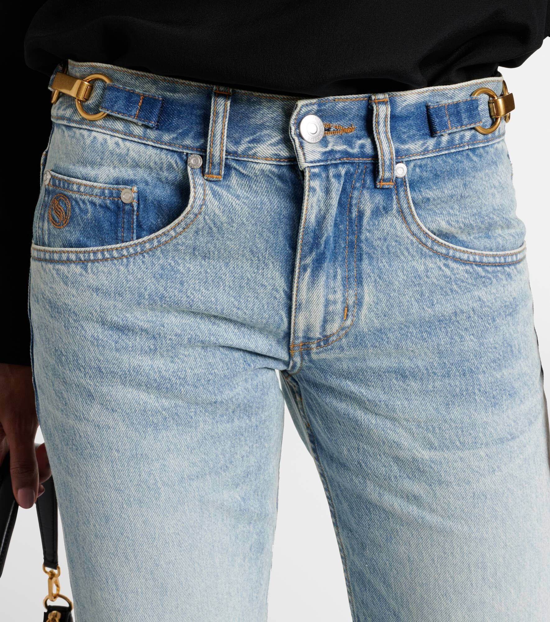 Stella McCartney o1s22i1n1024 Slim Fit Jeans in Blue Size 25" / US 0 / IT 36 - 5 Thumbnail