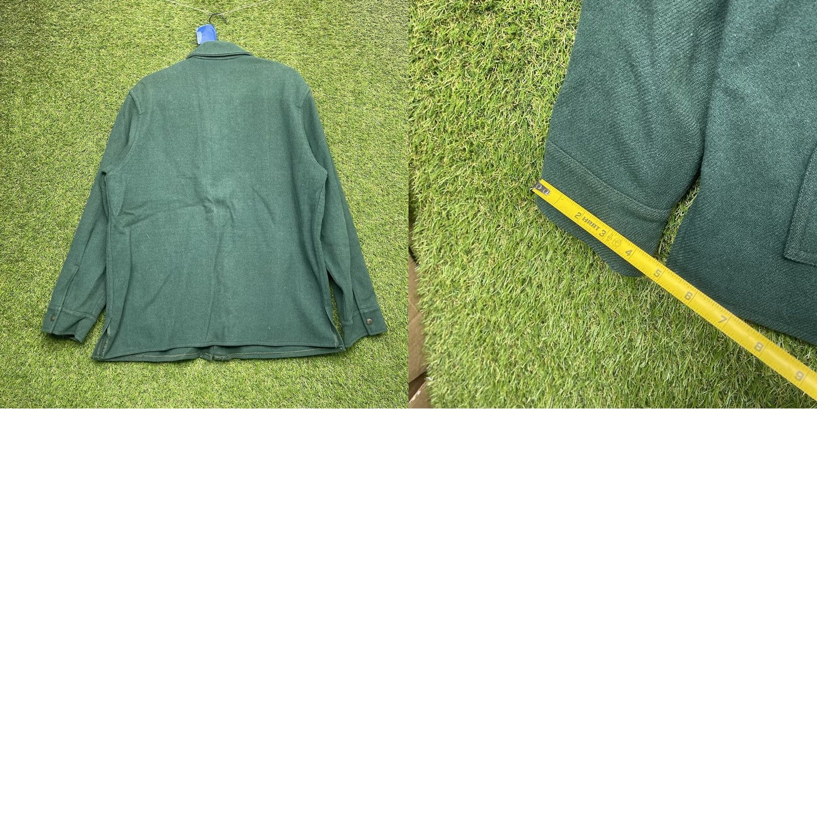 Filson VINTAGE Filson Cruiser Jacket Womens L Green Wool Canvas Button Long Sleeve Regular Coat/Outerwear Size L / US 10 / IT 46 - 9 Thumbnail