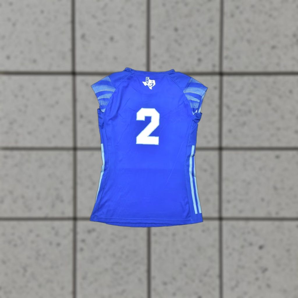 Adidas Adidas Volleyball EMV 2 Blue Sleeveless Jersey Women's Size S Recycled Polye] Size S / US 4 / IT 40 - 1 Thumbnail