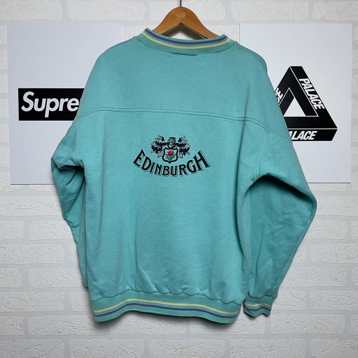 Adidas Adidas sweatshirt vintage 80/90s y2k rare boxy Edinburgh Size US M / EU 48-50 / 2 - 2 Thumbnail