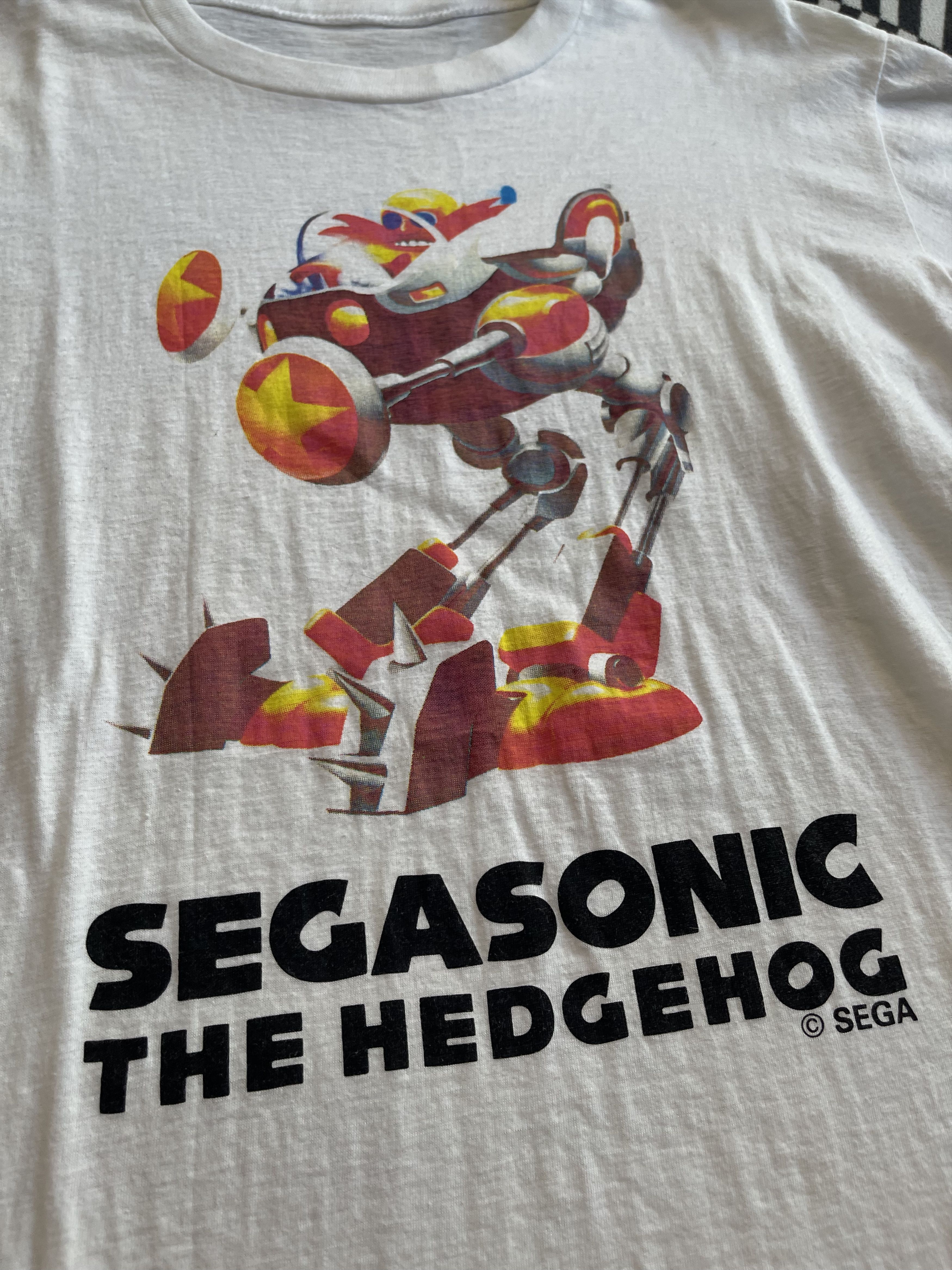 Nintendo RARE Vintage 90s SegaSonic The Hedgehog Dr. Eggman Robot Tee Size US M / EU 48-50 / 2 - 3 Thumbnail