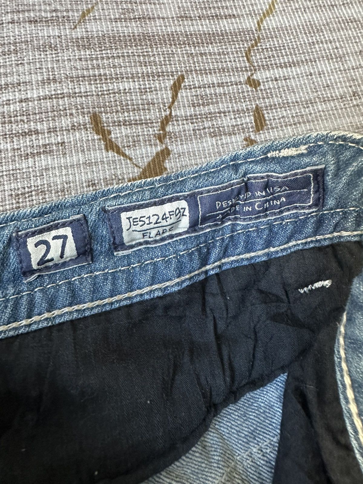 Miss Me FLARE Miss Me Distressed Swaroski Design Jeans Size 28" / US 6 / IT 42 - 15 Thumbnail