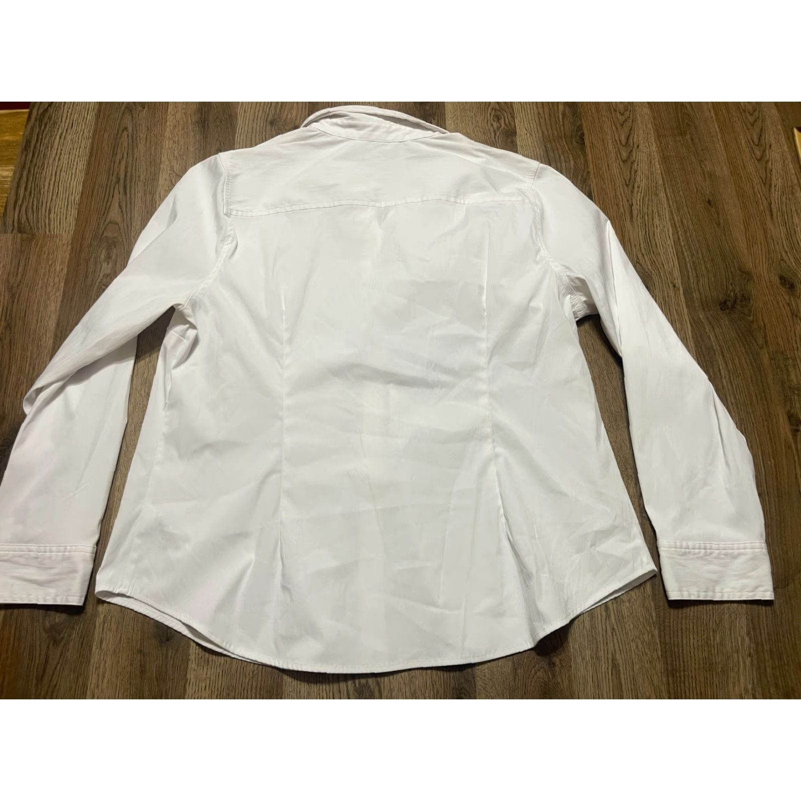 Vintage VINTAGE? No, Time & Tru Shirt Women's 3XL White Long Sleeve Button Up Blouse Shirt Size XXL / US 16-18 / IT 52-54 - 2 Thumbnail