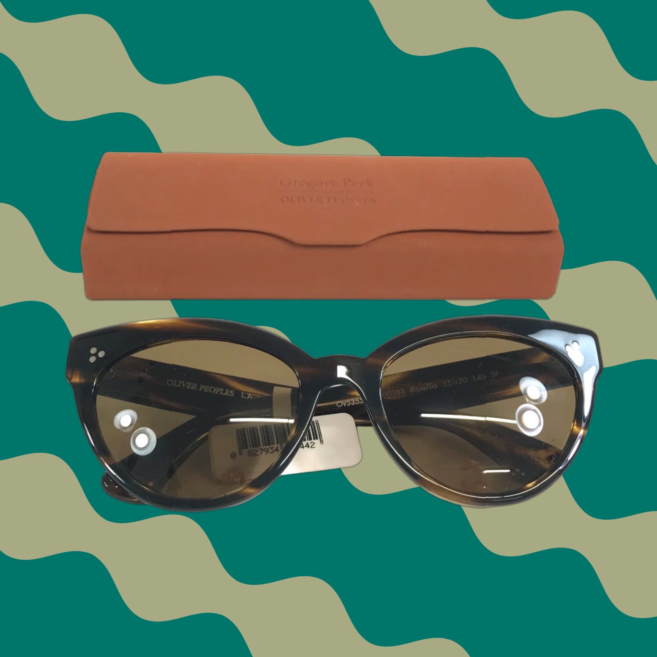 Oliver Peoples Cat Eye Sunglasses OV5355SU Roella Brown 