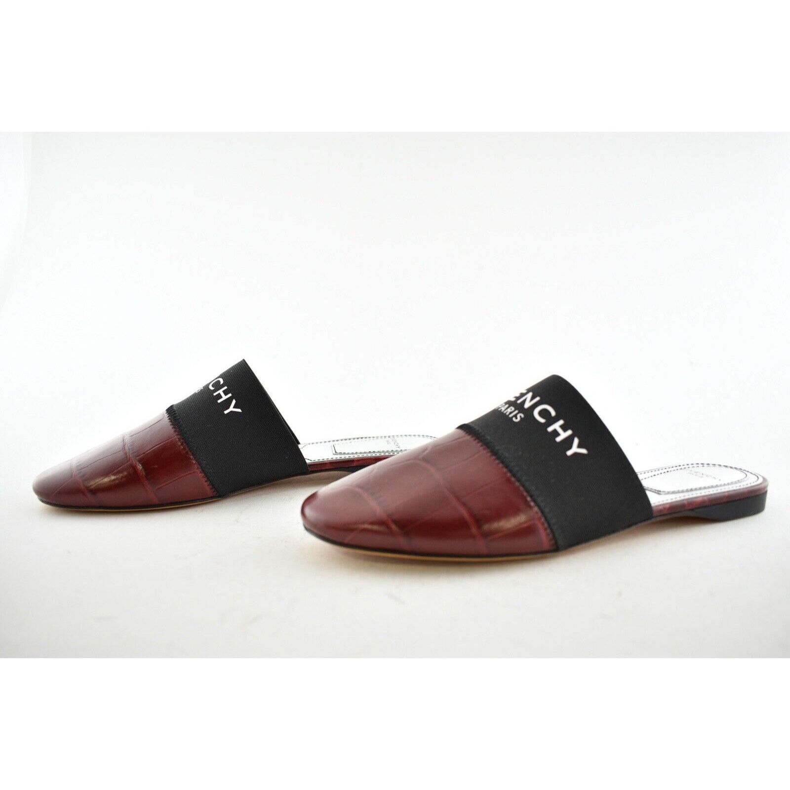 Givenchy Givenchy Bedford Paprika Red Black Crocodile Mule Logo Size US 5.5 / IT 35.5 - 5 Thumbnail