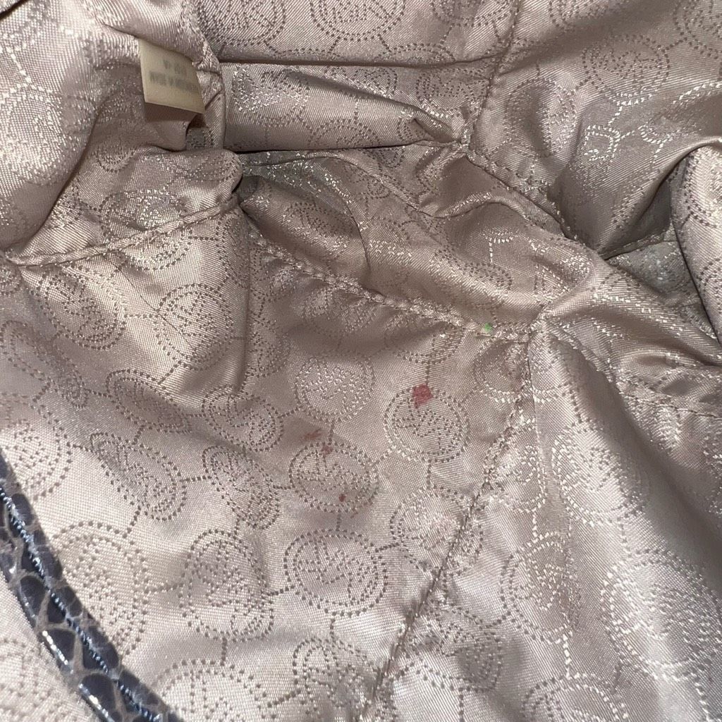 Michael Kors Michael Kors Snakeskin Embossed Suede MK Hardware Crossbody Bag Size ONE SIZE - 9 Thumbnail