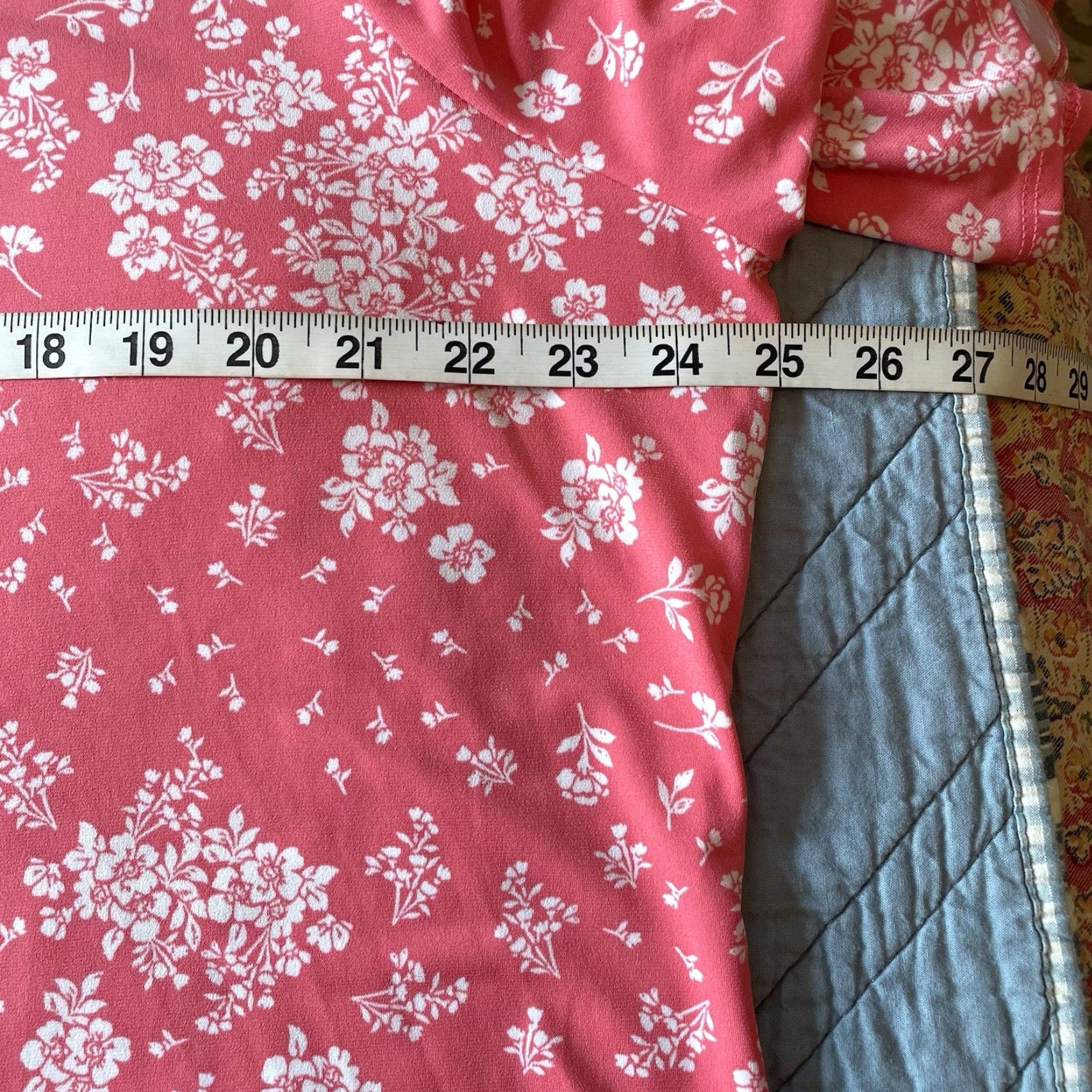 Charter Club Charter Club Top Plus Size 3X Floral Short Flutter Sleeve Coral Melon Women’s Blouse Cute Casual Workwear Size XXL / US 16-18 / IT 52-54 - 6 Thumbnail