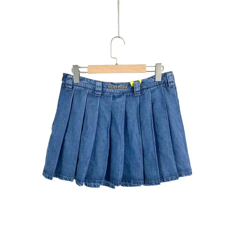 Louis Vuitton Louis Vuitton Blue Lenzing Women's Skirt 0089 Size 28" / US 6 / IT 42 - 1 Thumbnail