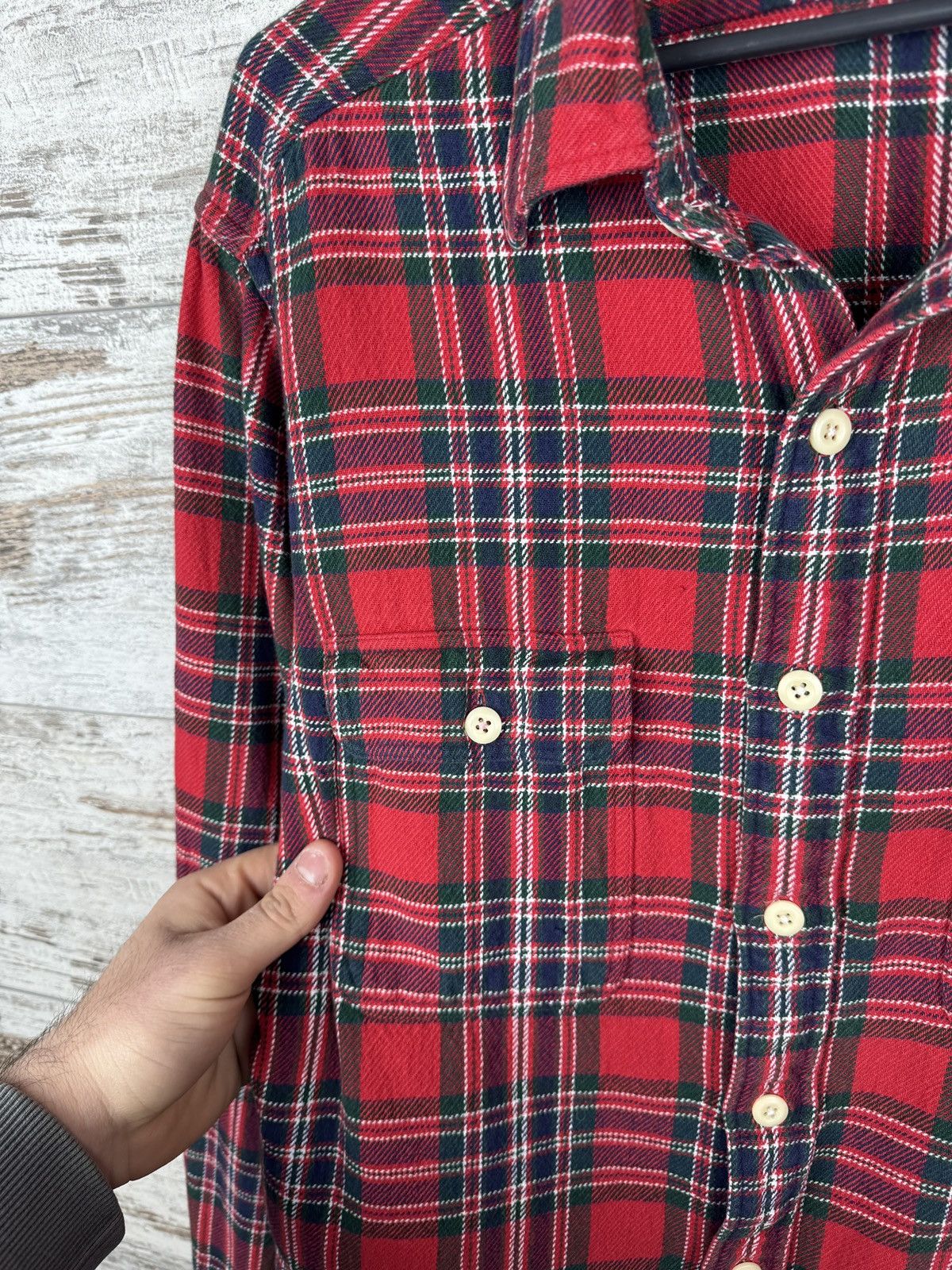 Polo Ralph Lauren Mens Vintage distressed Polo Ralph Lauren flannel shirts Size US M / EU 48-50 / 2 - 6 Thumbnail