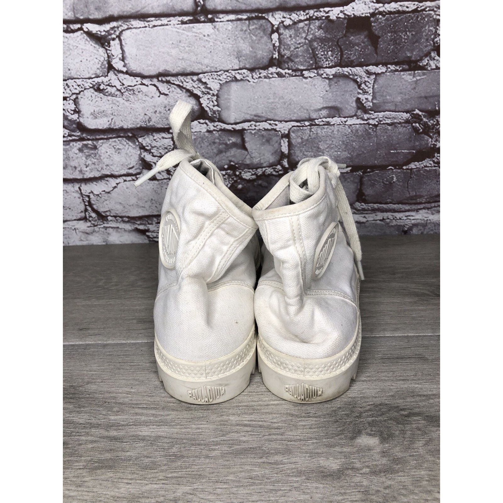 Palladium Palladium Pampa Hi White Canvas Fabric Lace Up Combat Boots Size US 9 / IT 39 - 18 Thumbnail