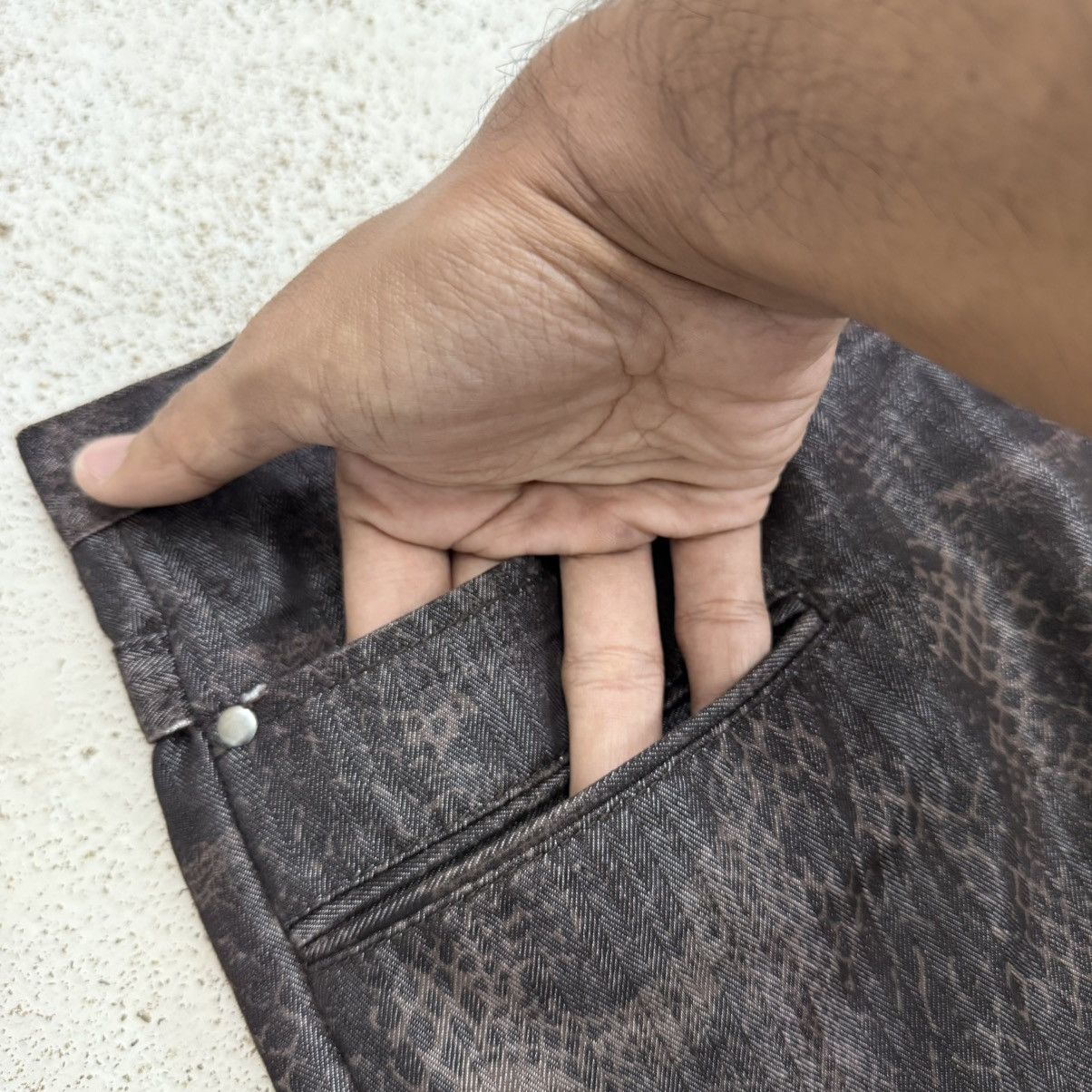 semanticdesign Wide Flare Y2K Semantic Design Snakeskin Tornado Style Pants Size US 30 / EU 46 - 10 Thumbnail