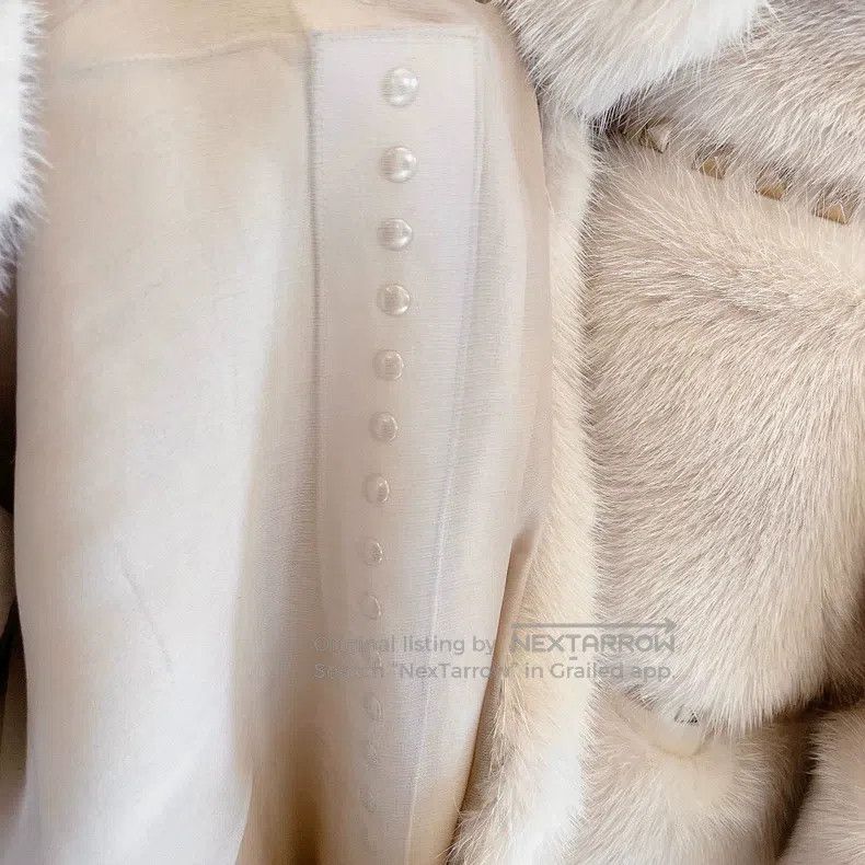 Valentino Valentino Mi-gold willow spiked hooded mink coat Size S / US 4 / IT 40 - 6 Thumbnail