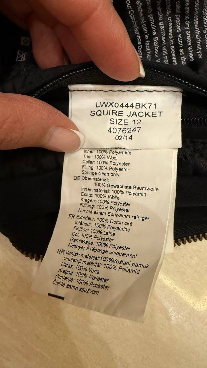 Barbour The Squire Waxed Jacket in Black by Barbour Size 38 Size M / US 6-8 / IT 42-44 - 7 Thumbnail