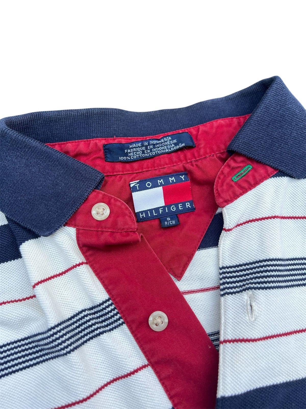 Tommy Hilfiger Tommy Hilfiger Striped Polo Size US L / EU 52-54 / 3 - 4 Thumbnail