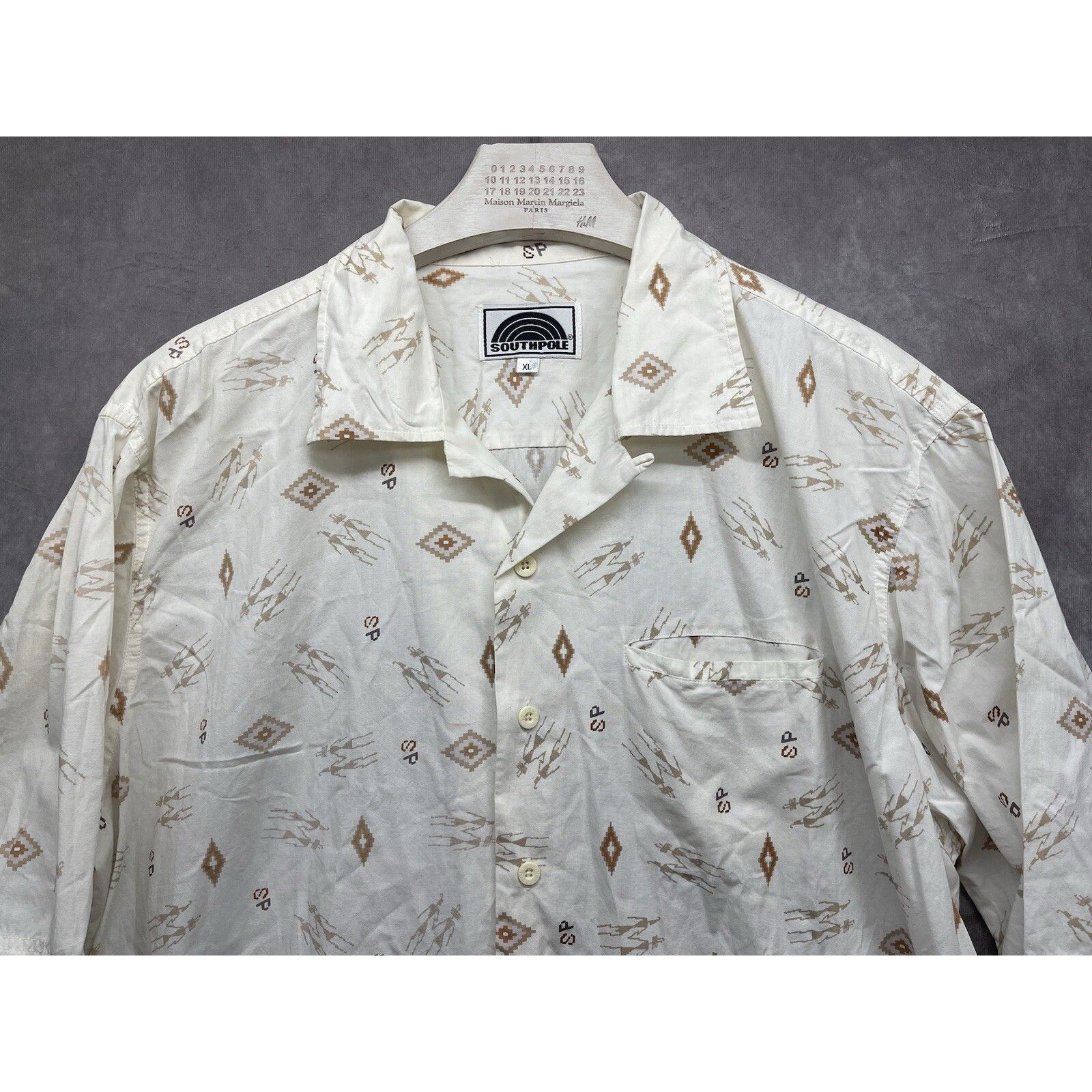 Southpole VINTAGE Southpole Shirt Mens XL Aztec All Over Print y2k 200 Size US XL / EU 56 / 4 - 4 Thumbnail