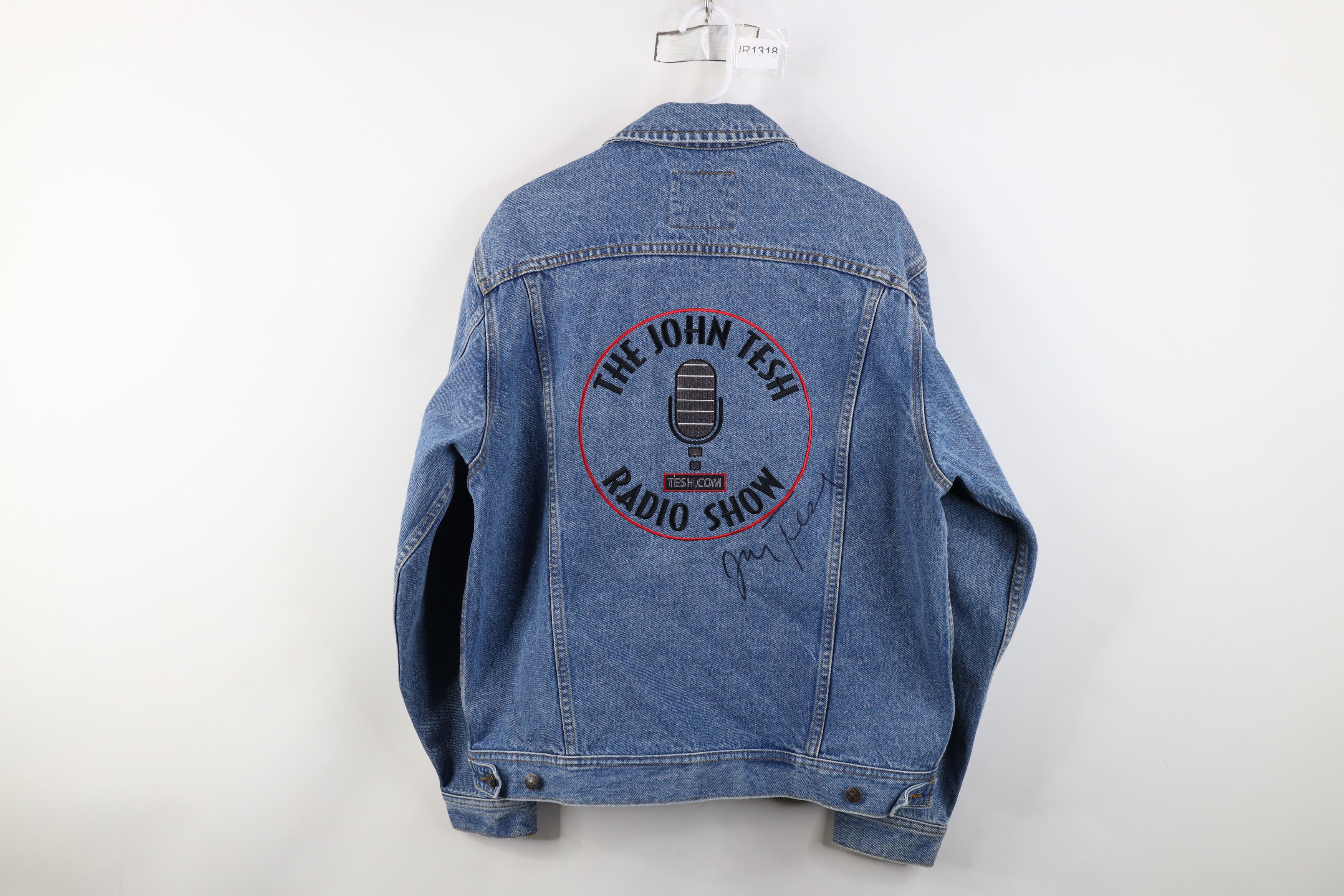 Vintage Vintage 90s Y2K The John Tesh Radio Show Denim Jacket Size US L / EU 52-54 / 3 - 1 Thumbnail