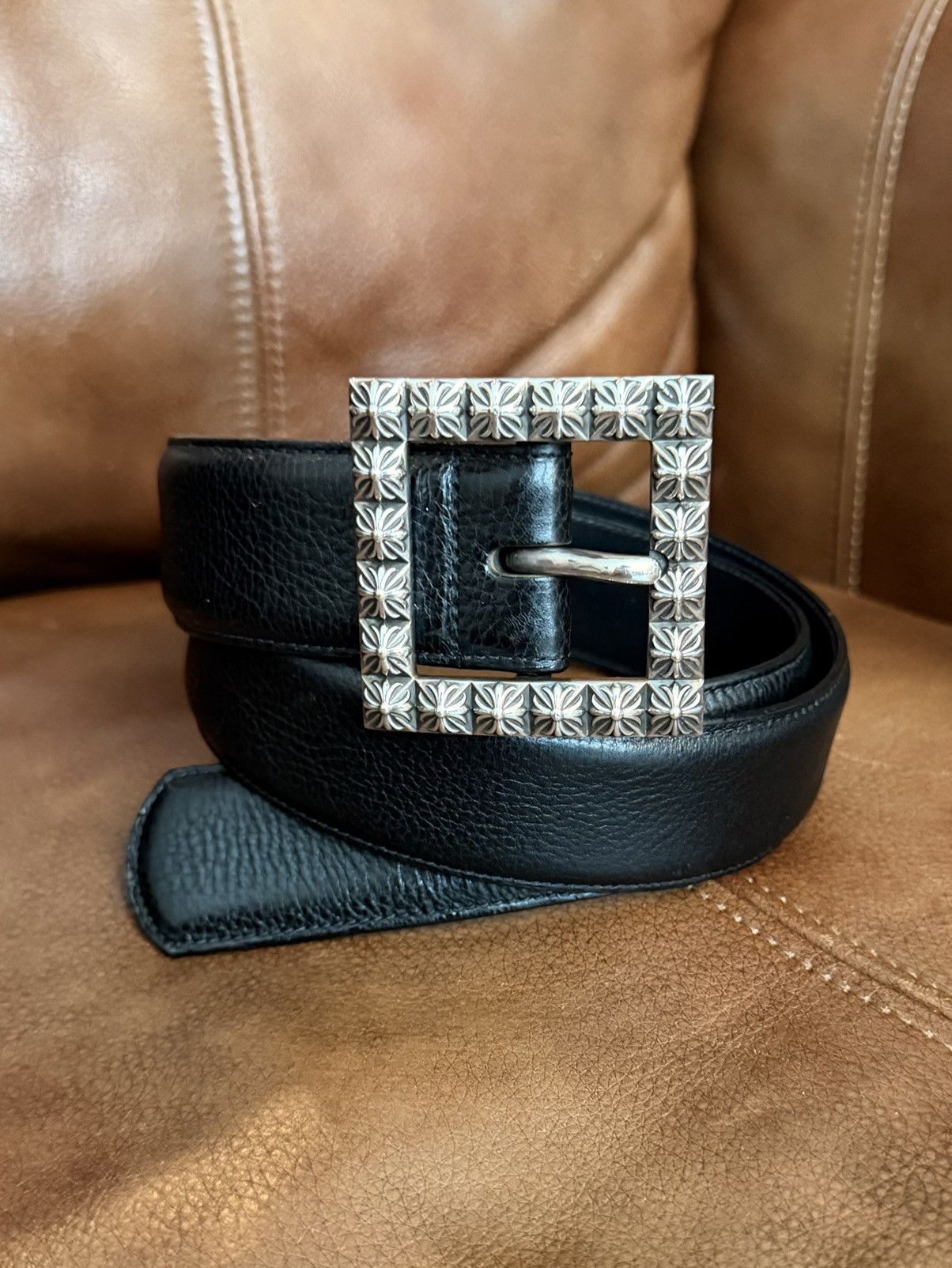 Chrome Hearts Chrome Hearts Pyramid Plus Square Buckle Belt Size 32 Size 32 - 7 Thumbnail