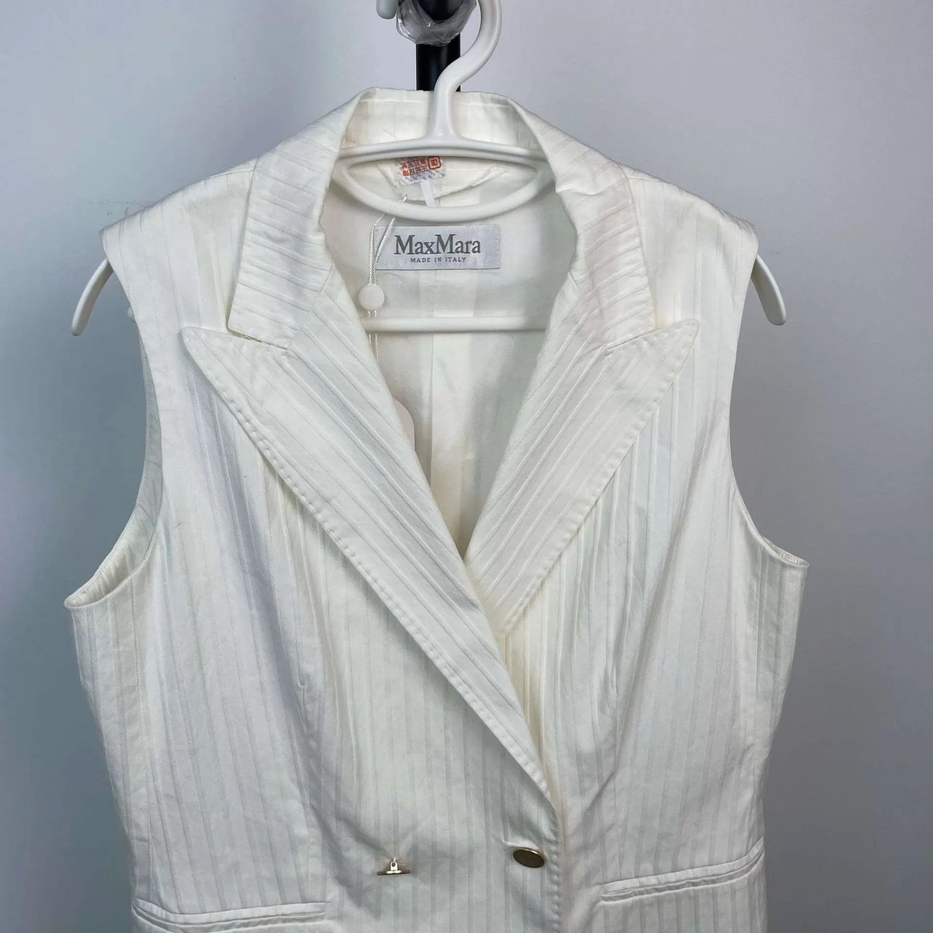 Max Mara Max Mara white vest 95 New Size L / US 10 / IT 46 - 8 Thumbnail