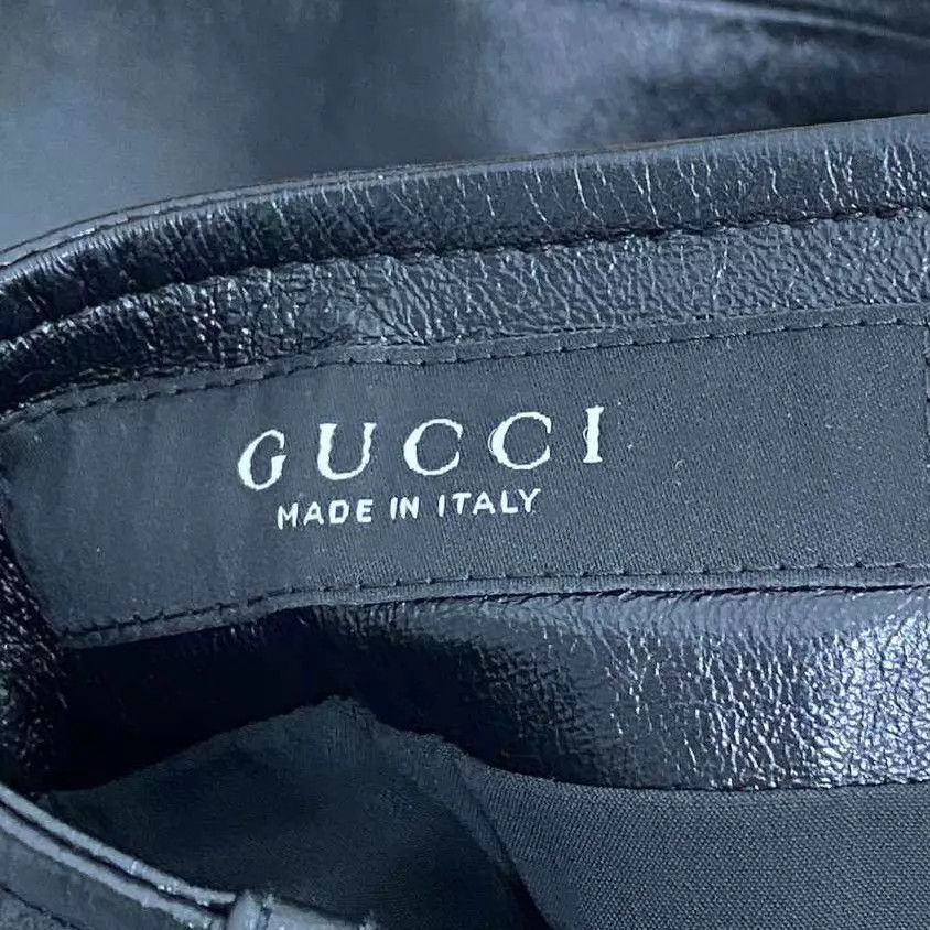 Gucci GUCCI Women's Black Leather Skirt 99 New Size 38 Size 26" / US 2 / IT 38 - 5 Thumbnail
