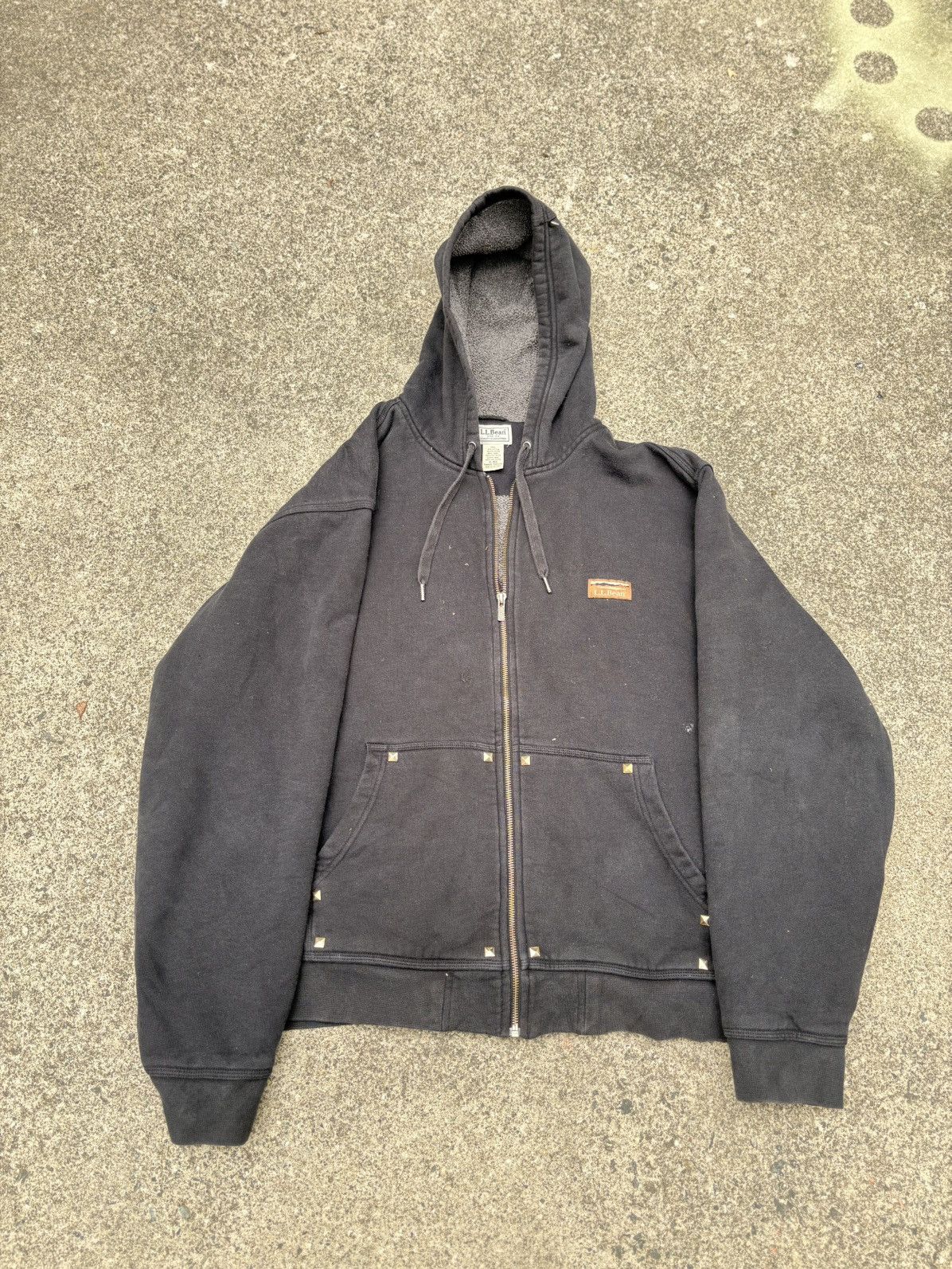 L.L. Bean Custom L.L. Bean Sherpa Lined Full Zip Hoodie Black XL Size US XL / EU 56 / 4 - 1 Thumbnail