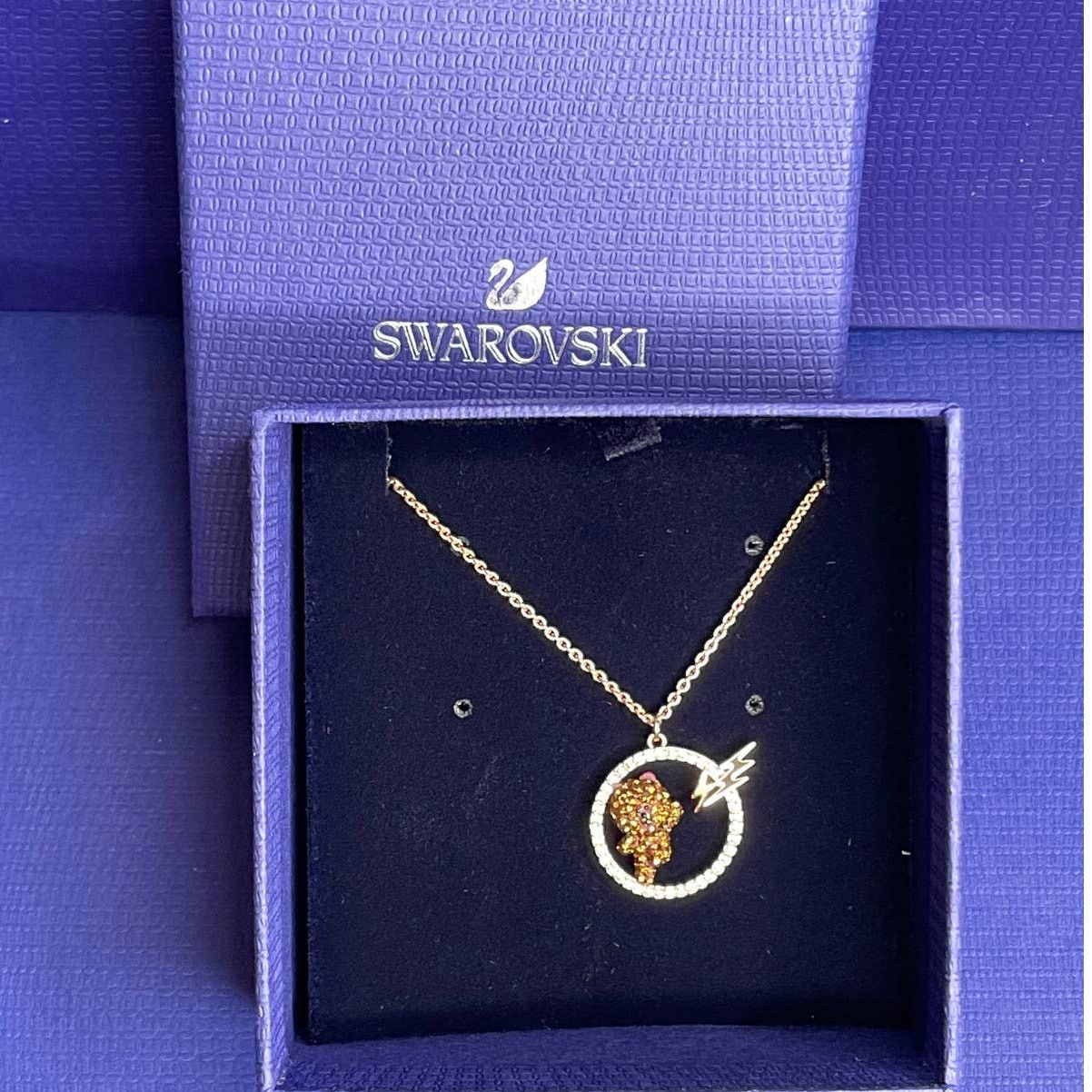 Swarovski Swarovski Line Friends Skateboard Pendant Brown Necklace Size ONE SIZE - 1 Thumbnail