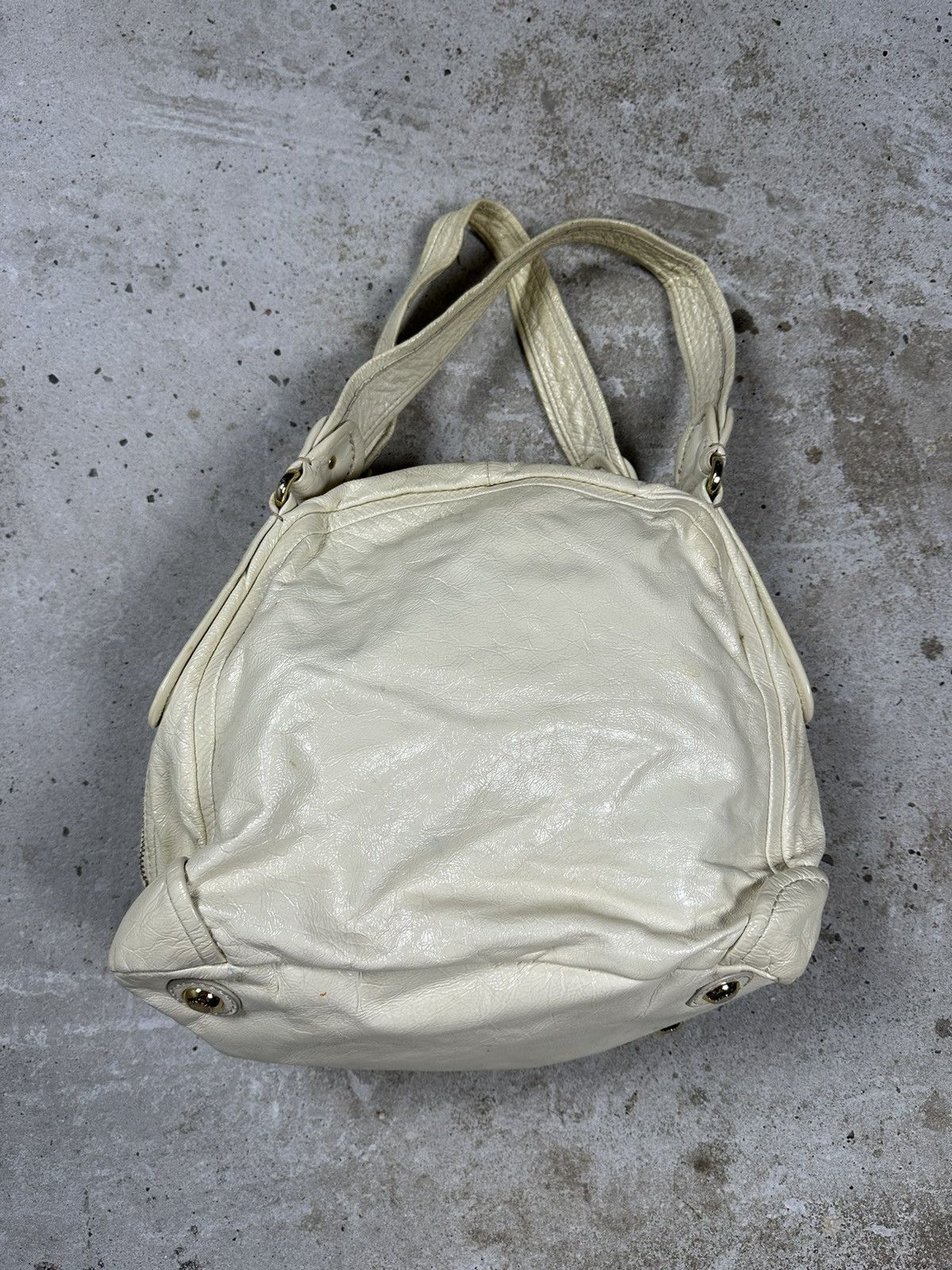 Marc Jacobs × Marc by Marc Jacobs Marc by Marc Jacobs Cream Tote Bag Cow Leather Vintage Gold Size ONE SIZE - 8 Thumbnail
