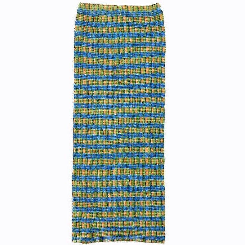 Issey Miyake issey miyake size:m Retro color-blocked half skirt 2506-Ne Size 42" / US 20 - 2 Thumbnail