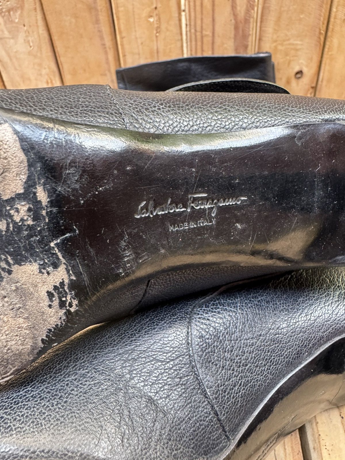 Salvatore Ferragamo Salvatore ferragamo black HI Leather heeled boots sz USA 7G Size US 7 / IT 37 - 12 Thumbnail