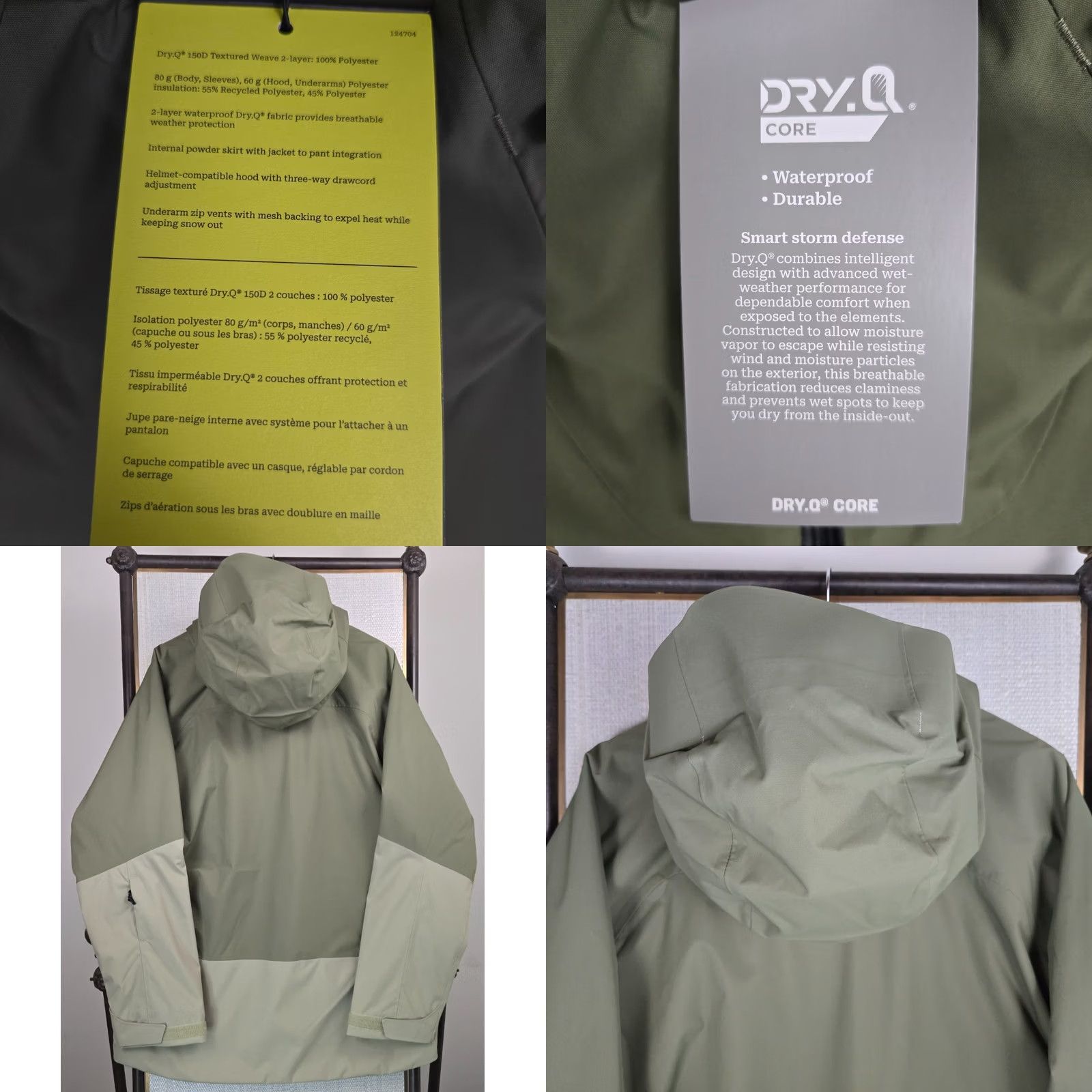 Mountain Hardwear Mountain Hardwear Mens Jacket Insulated Waterproof Hooded Winter Ski Coat Green Large Size US L / EU 52-54 / 3 - 8 Thumbnail